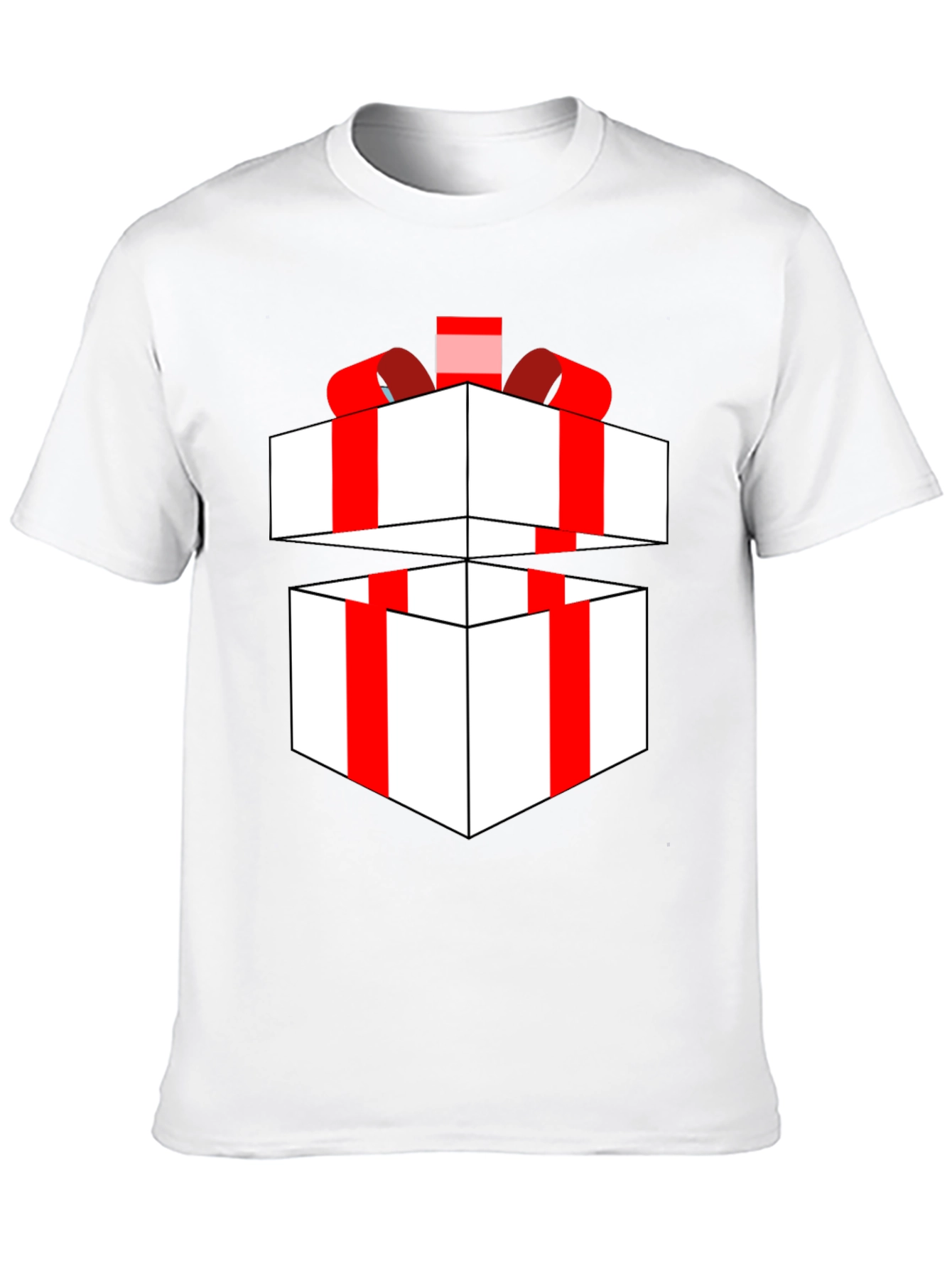Festive Gift Box T-Shirt - Holiday Apparel