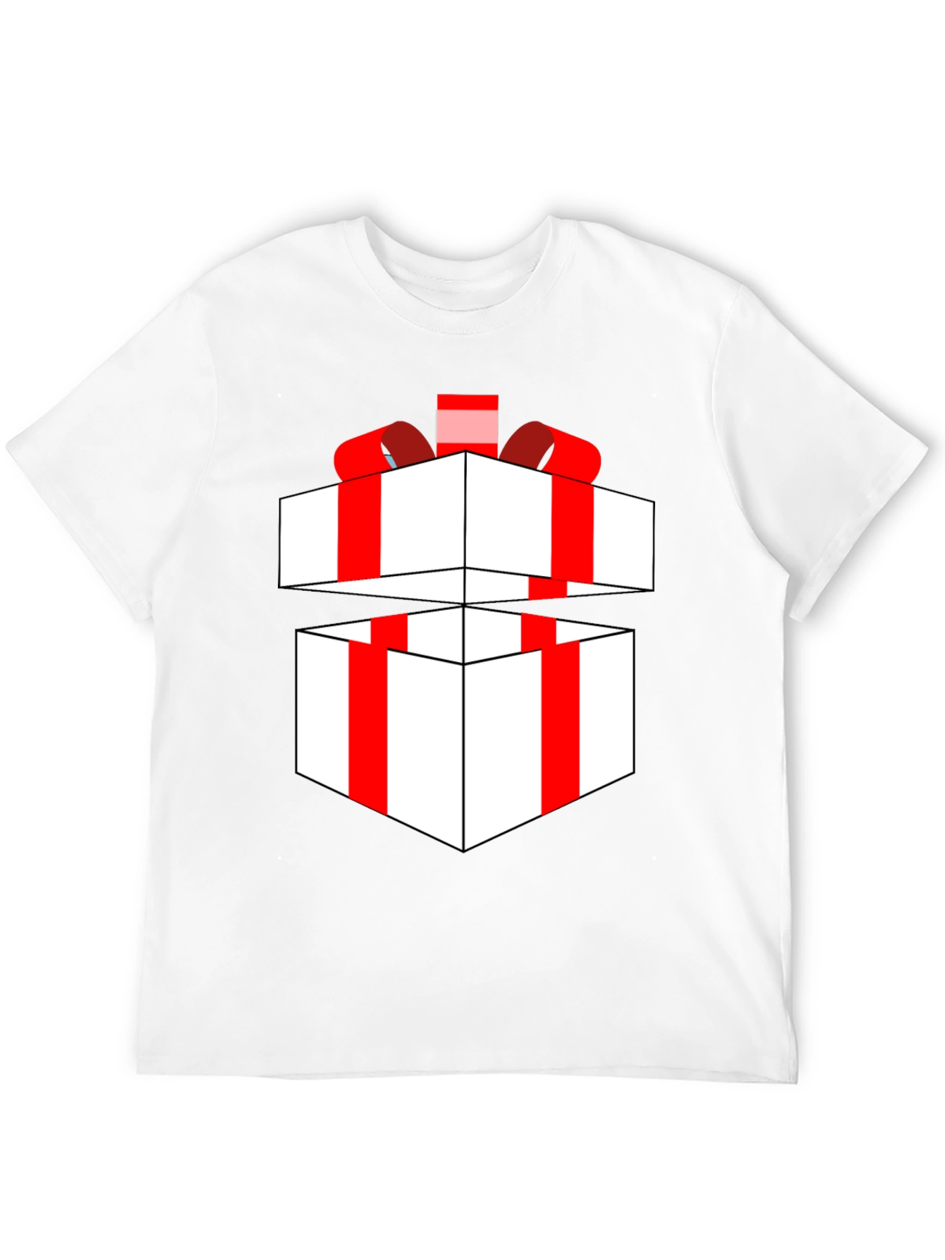 Festive Gift Box T-Shirt - Holiday Apparel