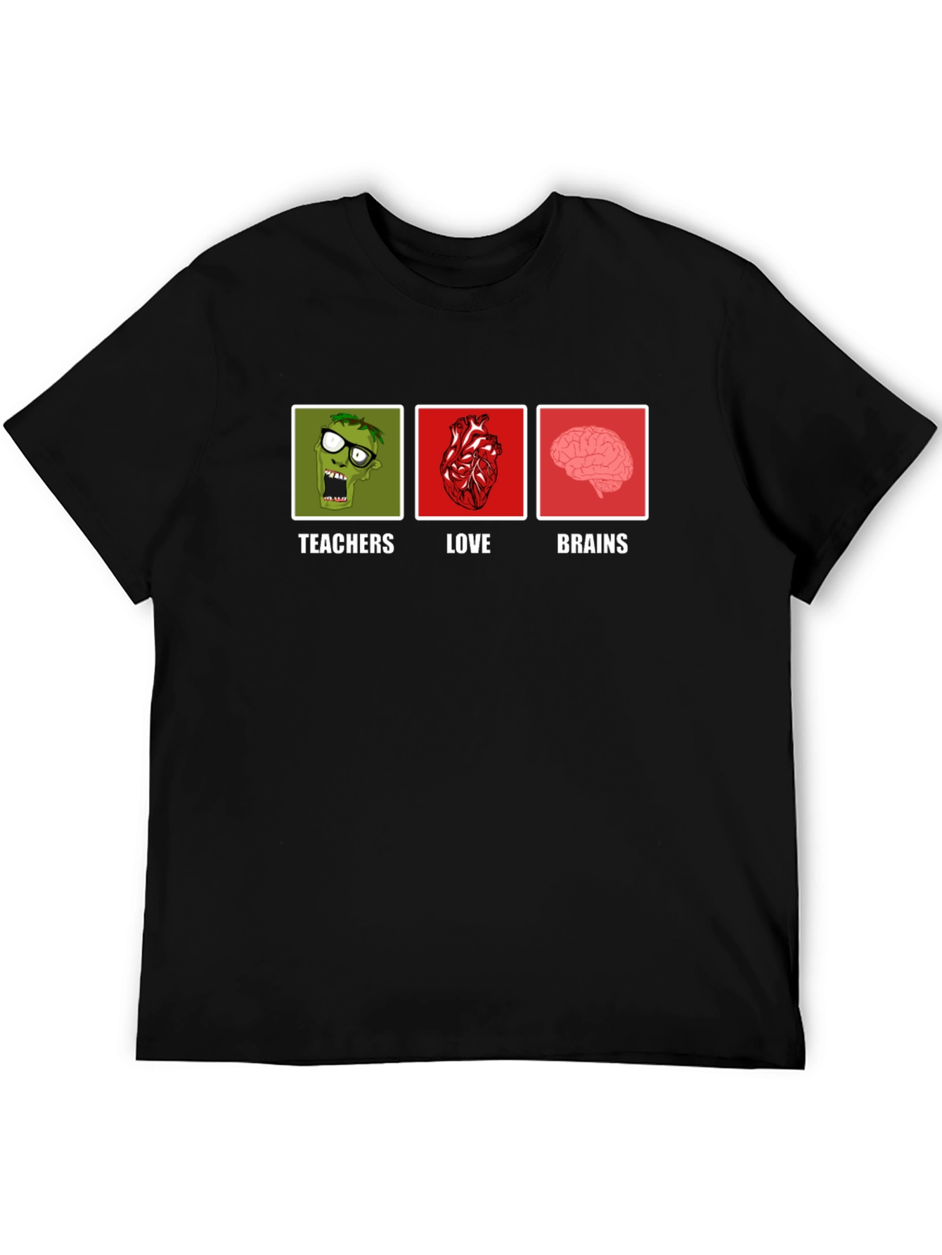 Teachers Love Brains Graphic T-Shirt