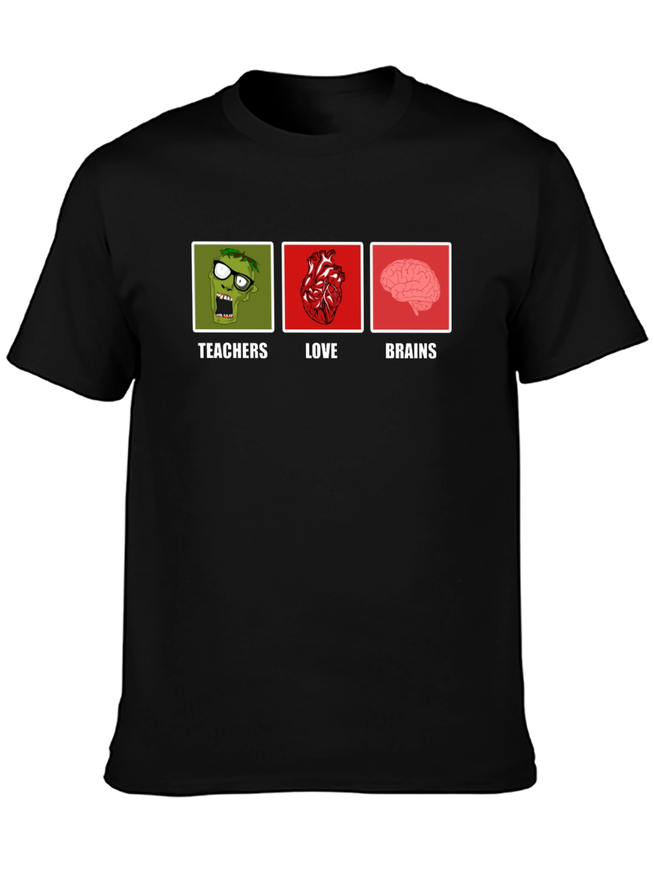 Teachers Love Brains Graphic T-Shirt