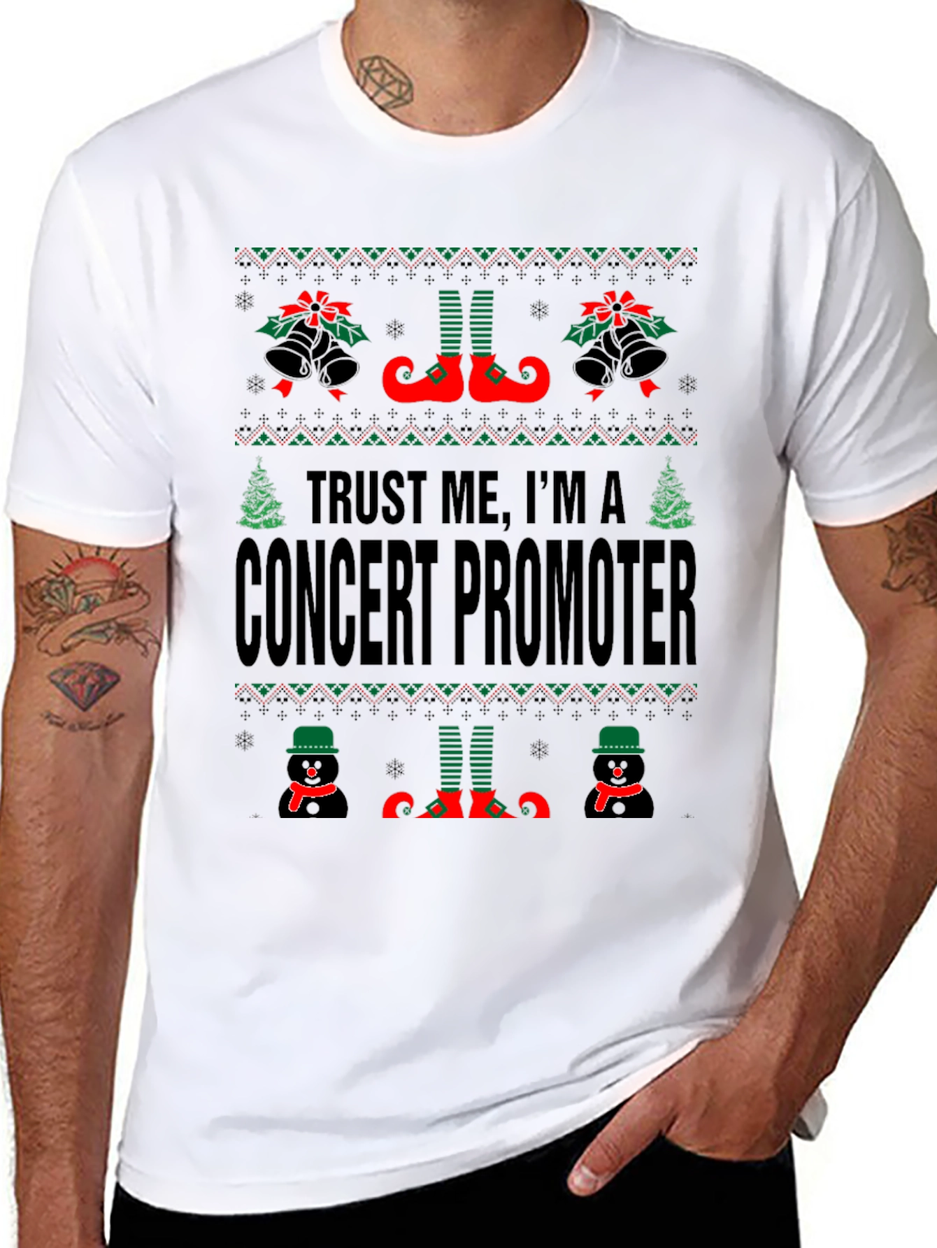 Concert Promoter Ugly Christmas Sweater T-Shirt