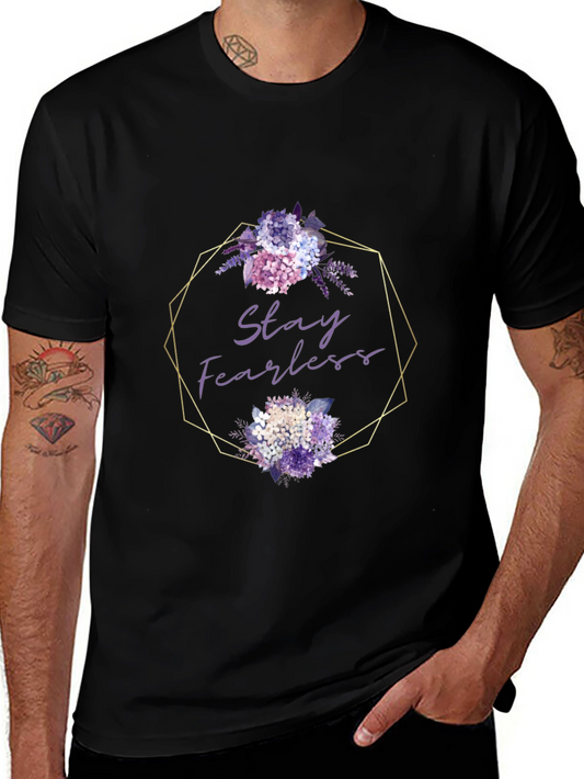 Stay Fearless Floral Graphic Tee