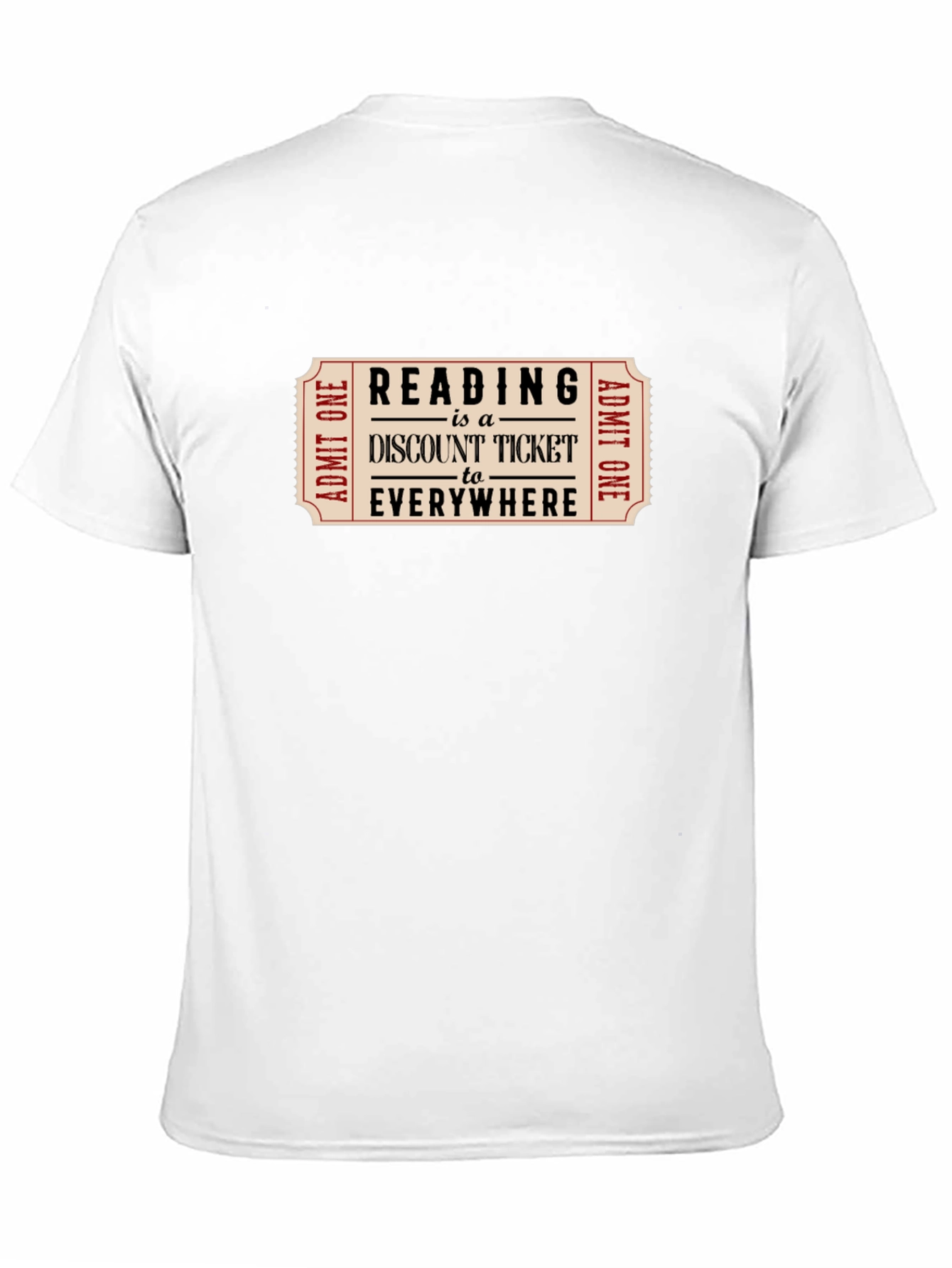 Reading Discount Ticket Tee - Book Lover Gift