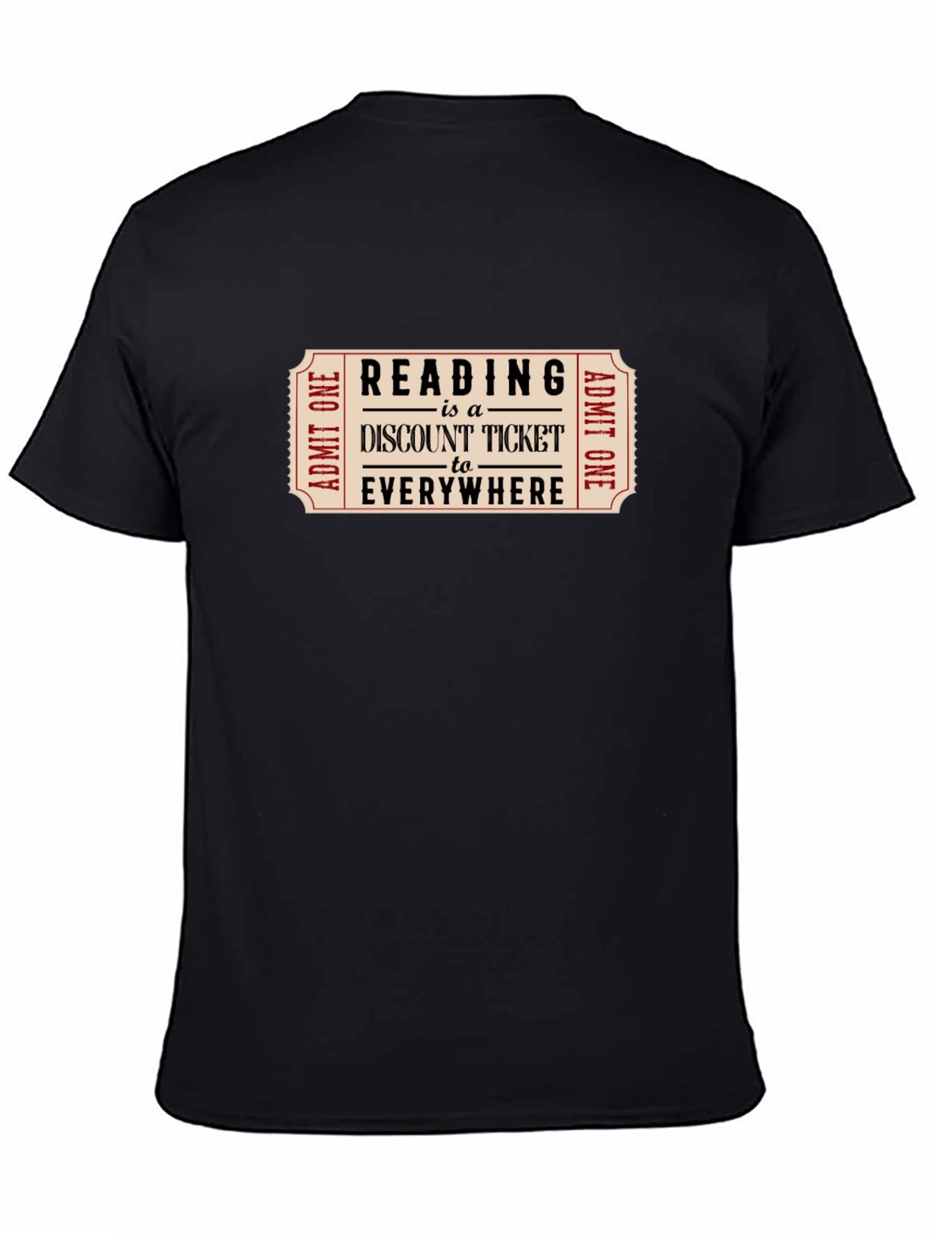 Reading Discount Ticket Tee - Book Lover Gift