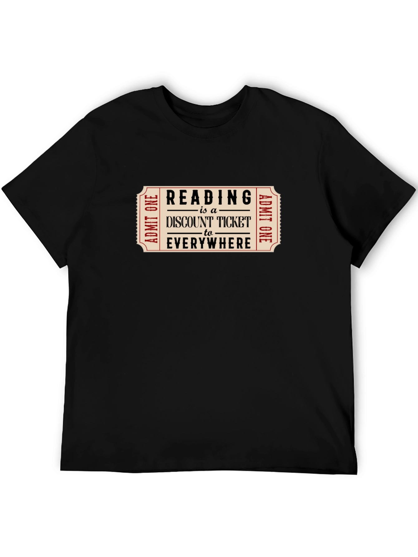 Reading Discount Ticket Tee - Book Lover Gift