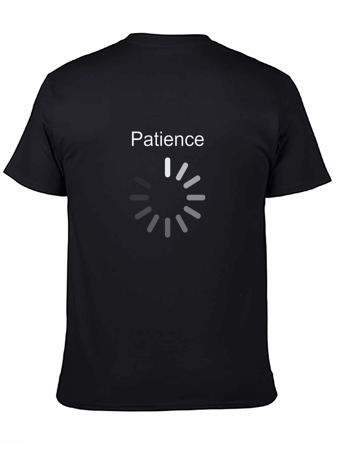 Patience Loading Black Graphic Tee
