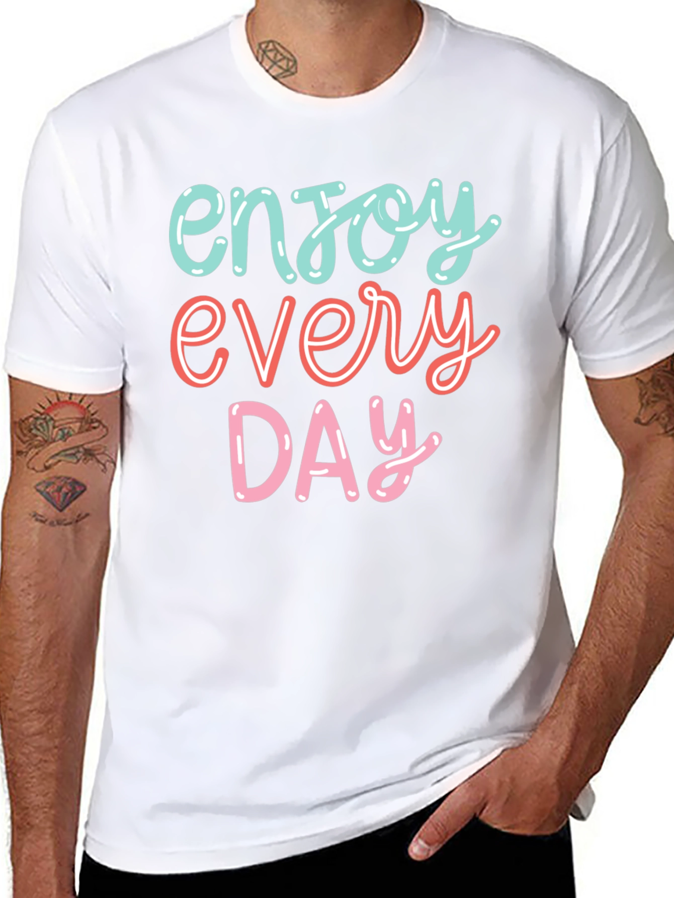 Enjoy Every Day Graphic Tee - Black