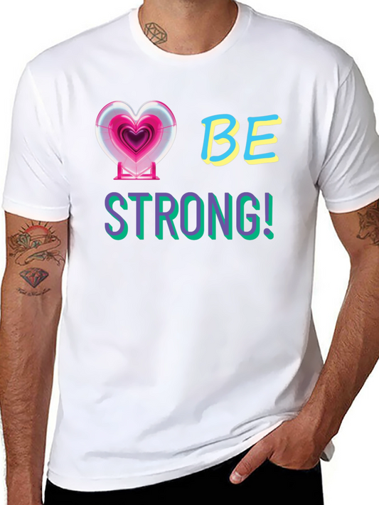 Be Strong Graphic Tee - Inspirational Design