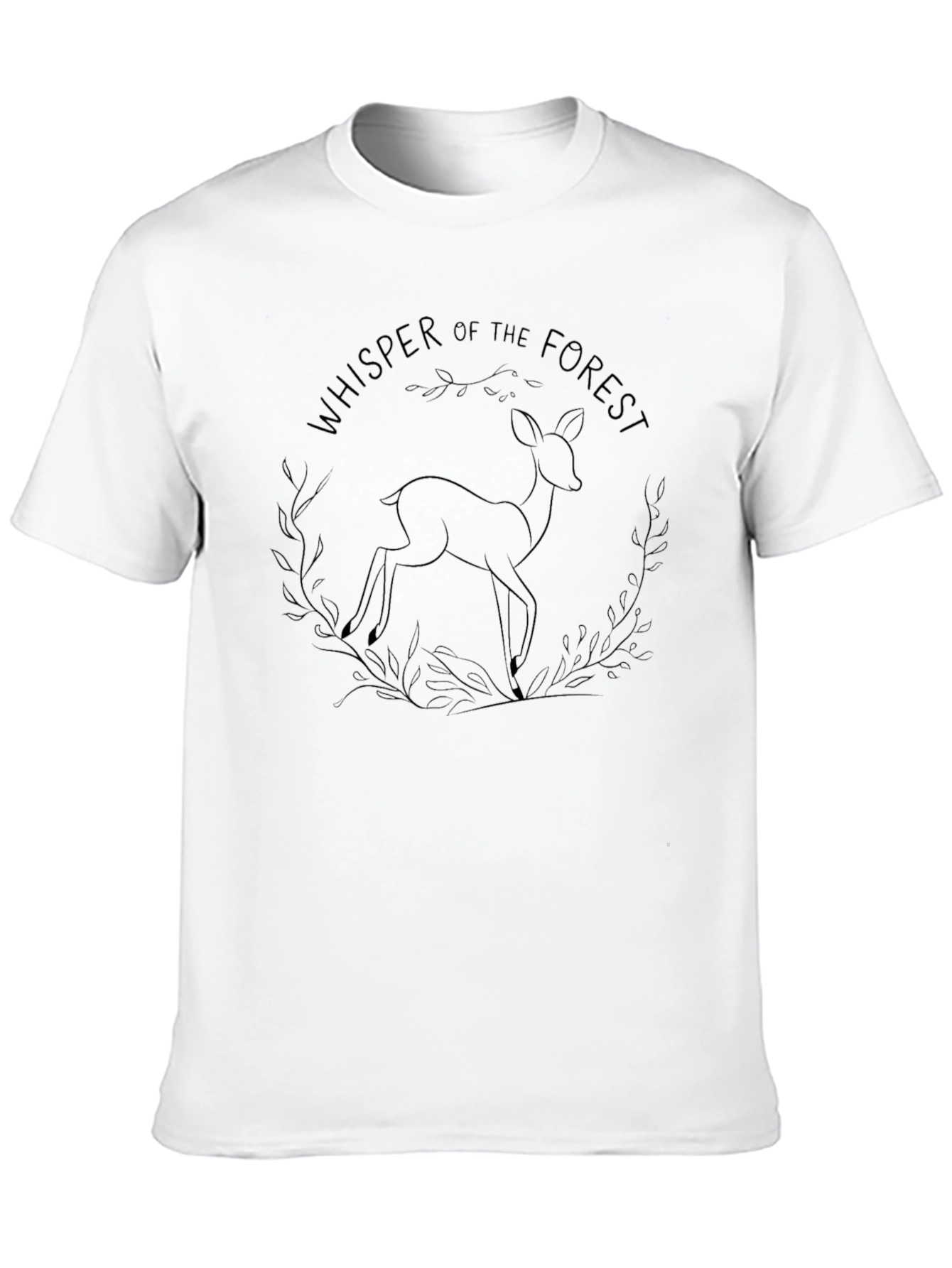 Whisper of the Forest Black Graphic Tee