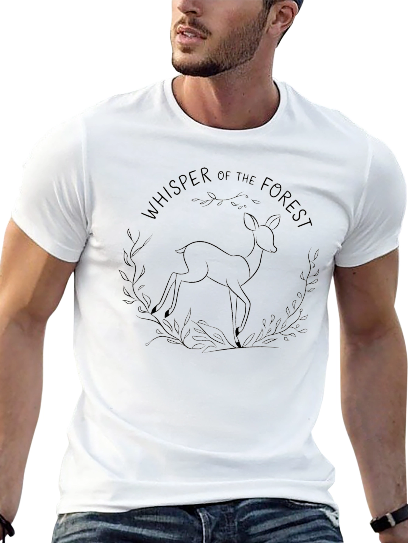 Whisper of the Forest Black Graphic Tee