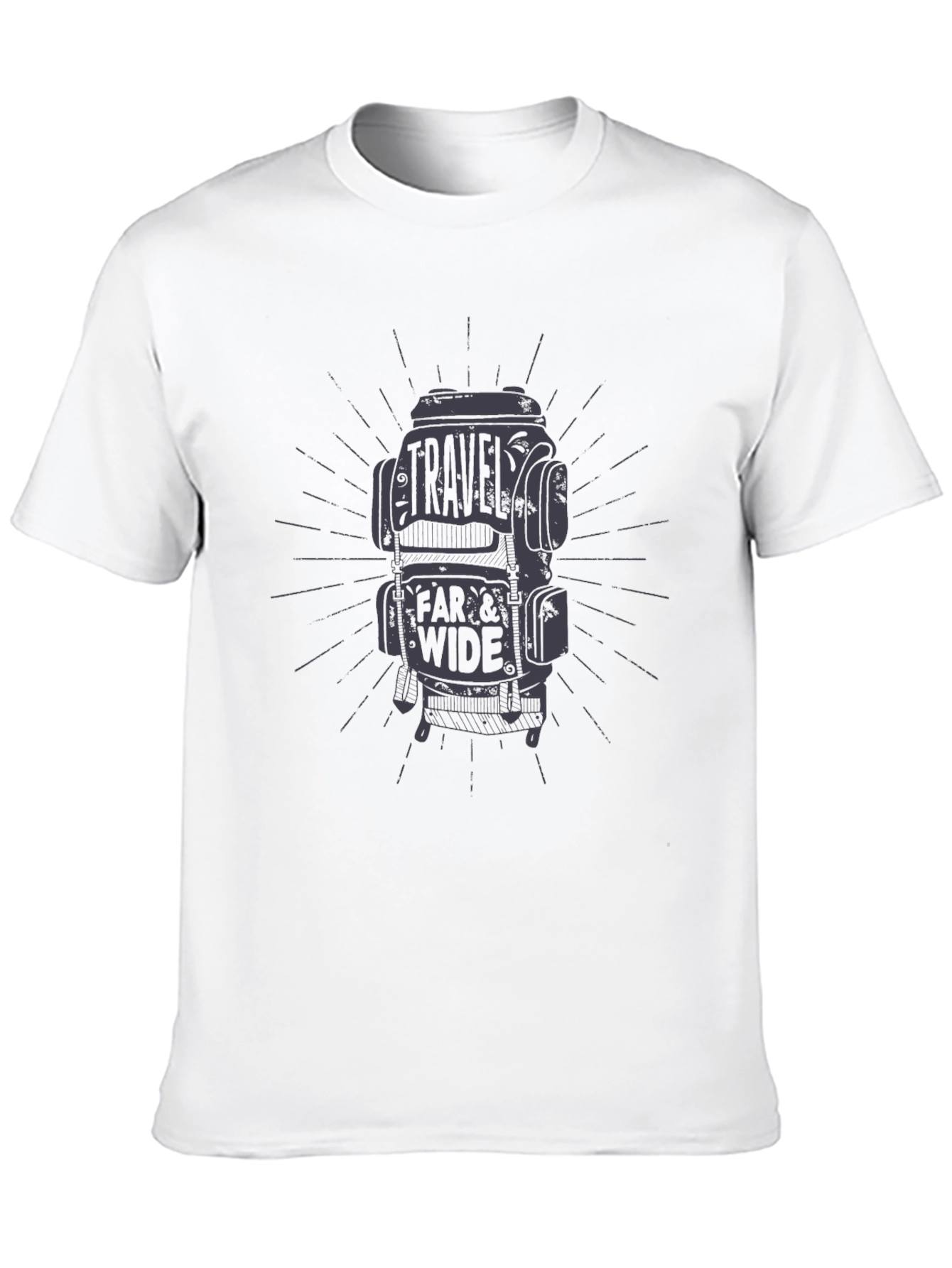 Travel Far & Wide Graphic Tee - Black