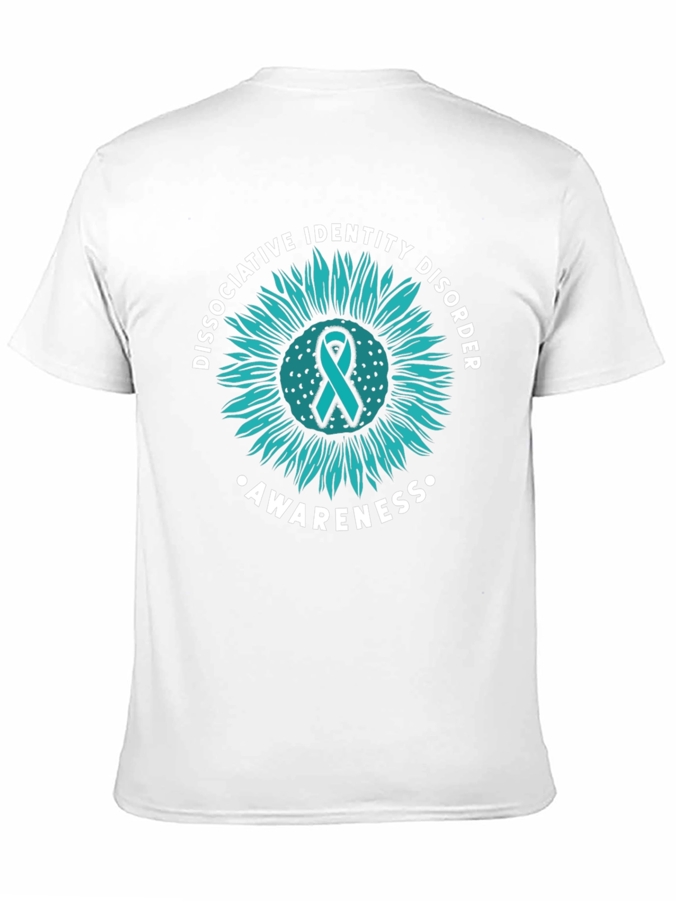 DID Awareness Sunflower Graphic Tee - Black Cotton Blend