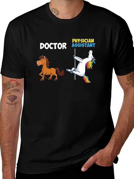 Doctor Physician Assistant T-Shirt Horse Unicorn