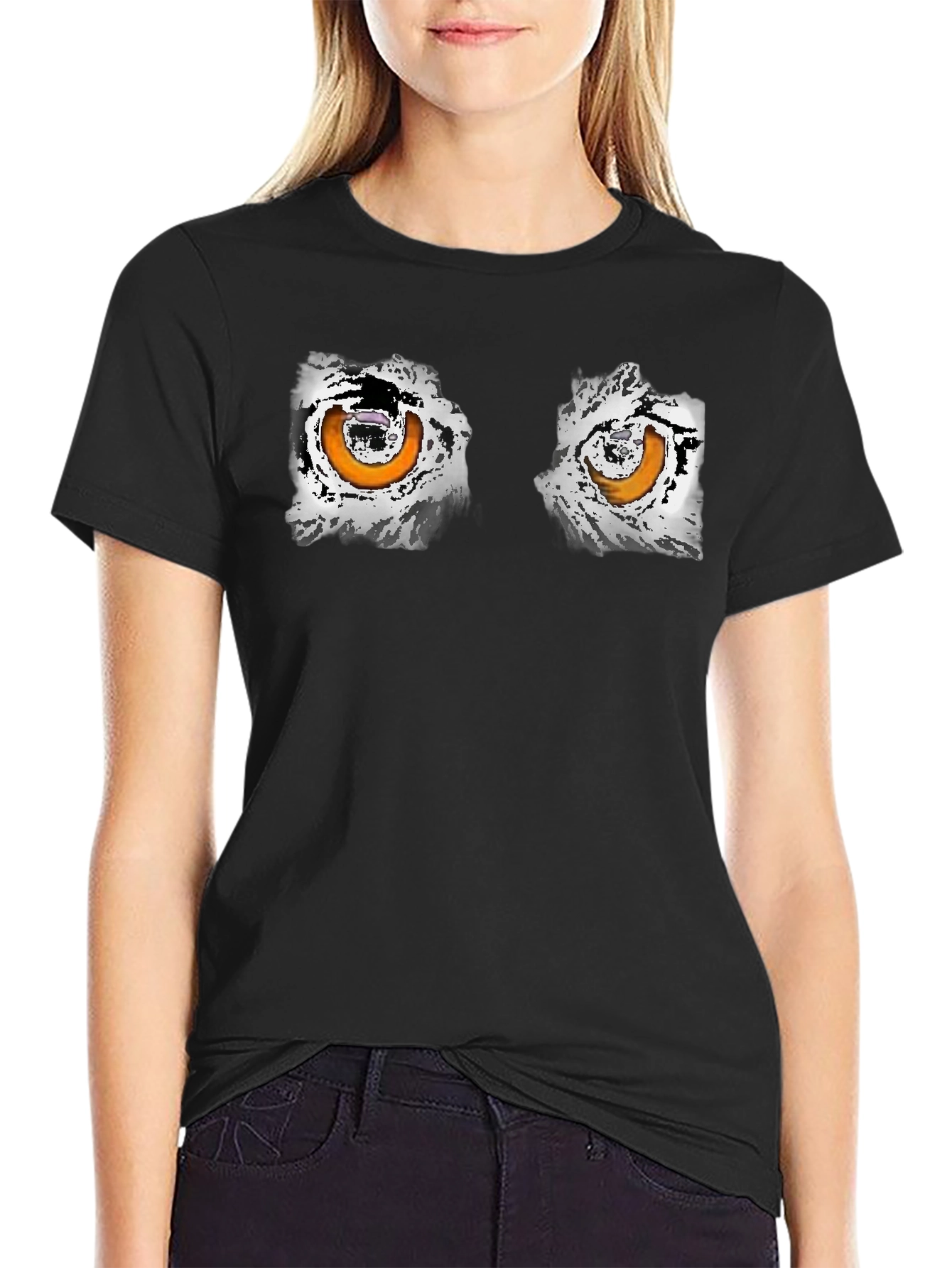 Eye-Catching Graphic Black T-Shirt