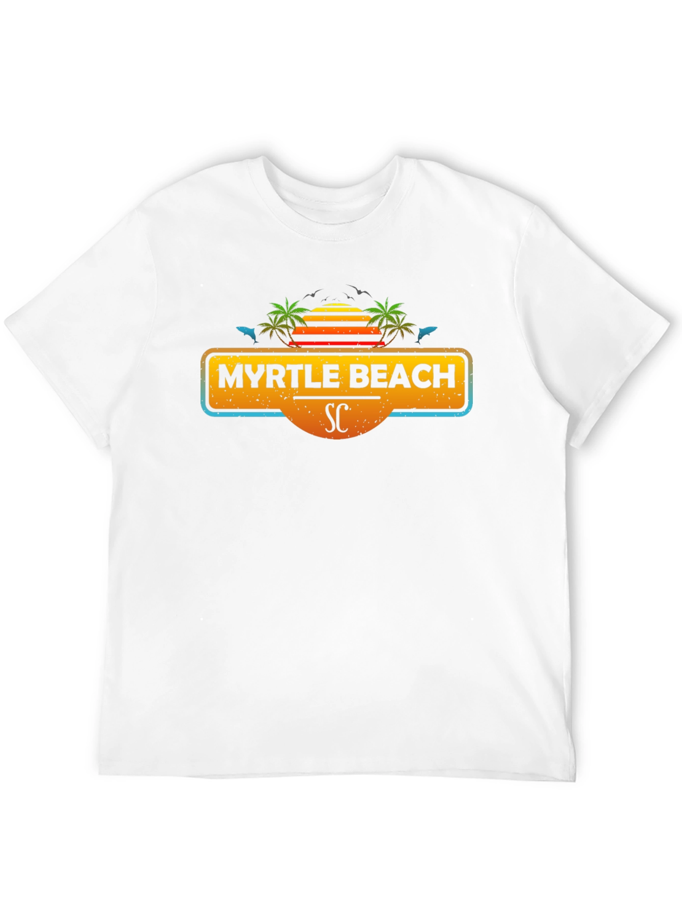 Myrtle Beach SC Black Graphic Tee