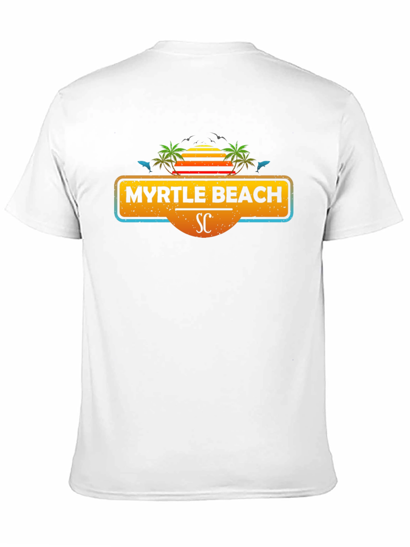 Myrtle Beach SC Black Graphic Tee