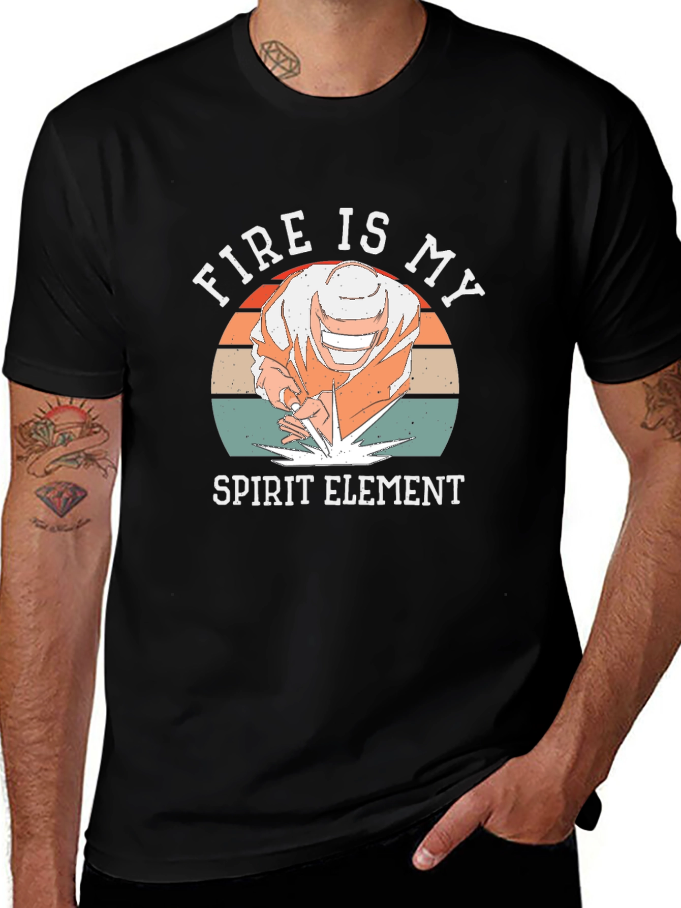 Fire is My Spirit Element Graphic T-Shirt
