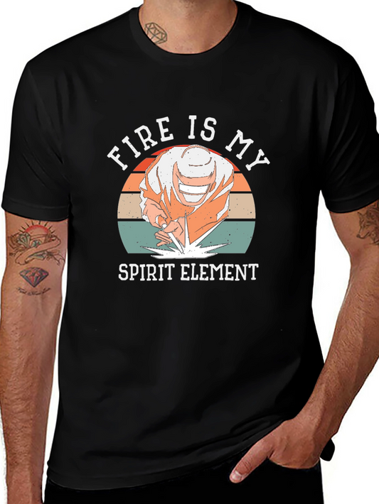 Fire is My Spirit Element Graphic T-Shirt