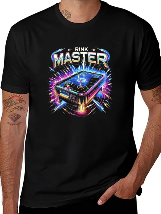Rink Master Graphic T-Shirt - Air Hockey Design