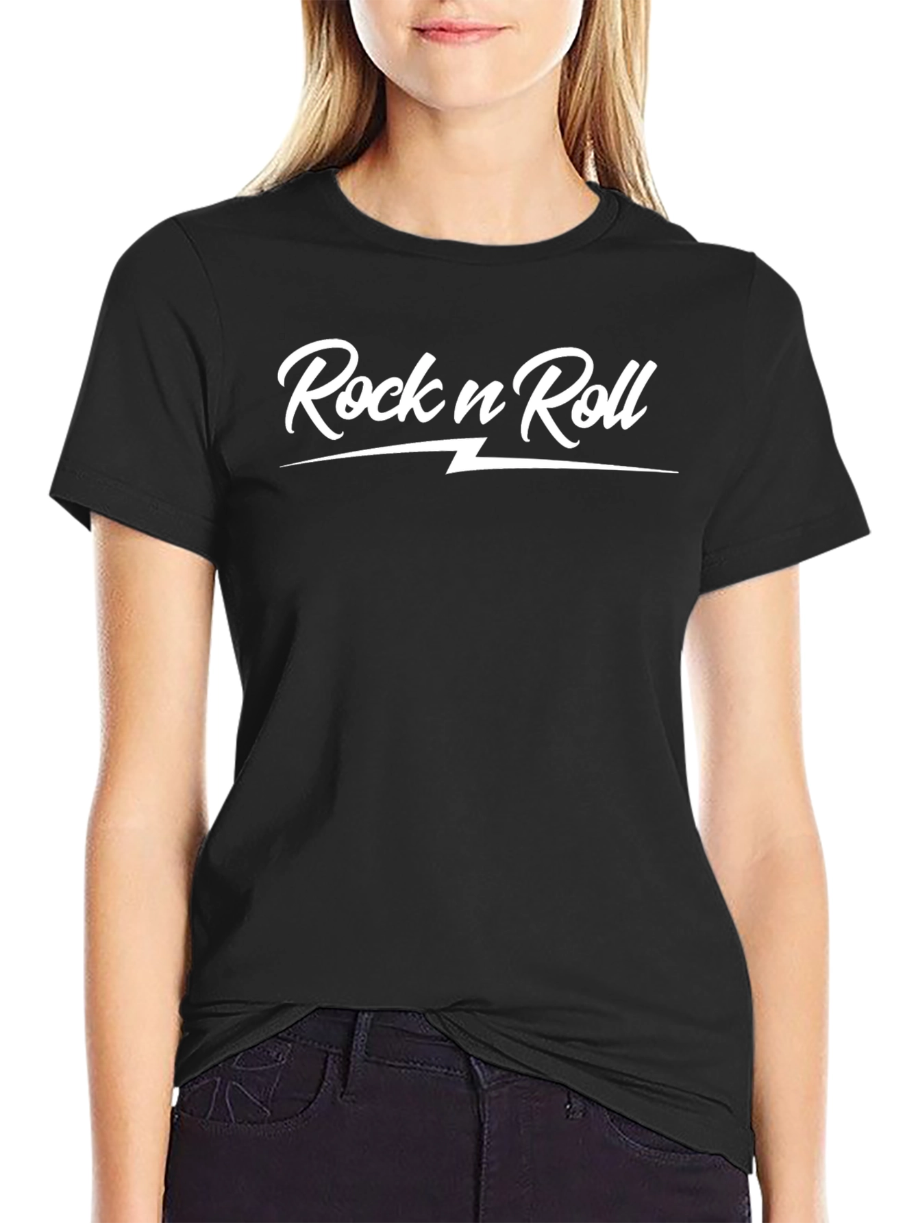Rock n Roll Black T-Shirt - Stylish Music Tee