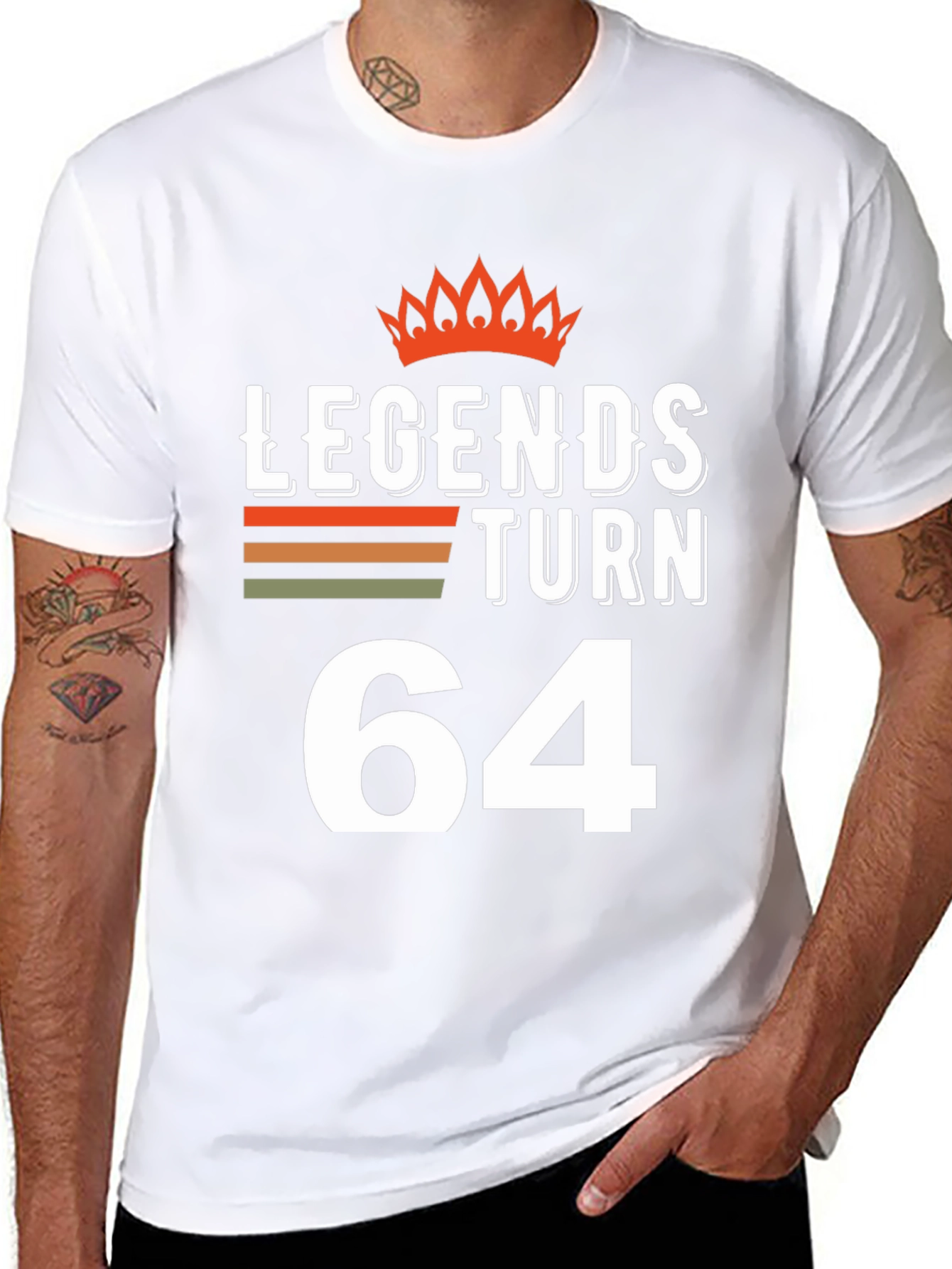 Legends Turn 64 T-Shirt - Birthday Gift