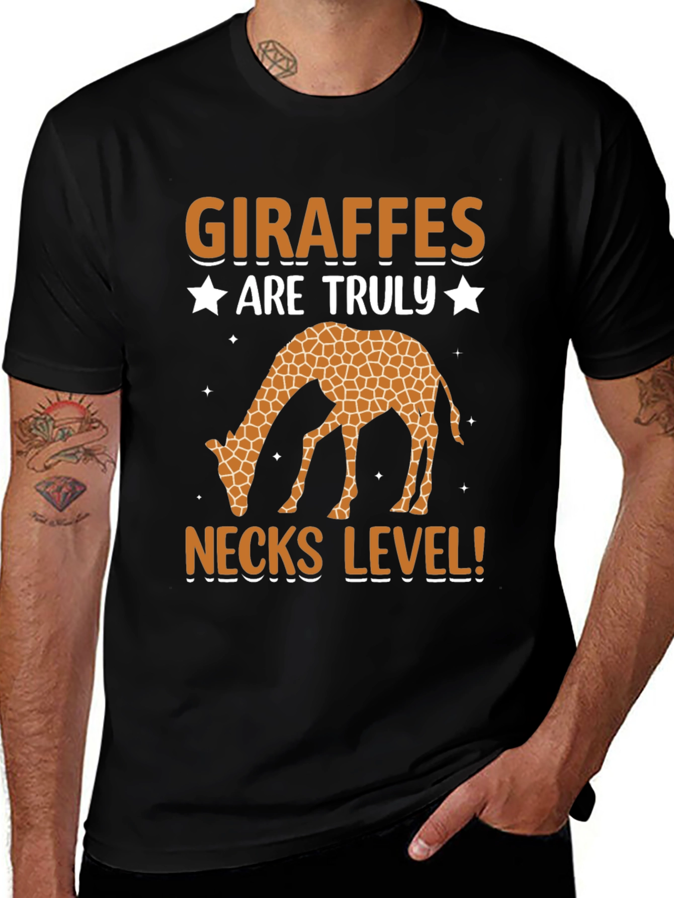 Giraffe Necks Level Graphic T-Shirt