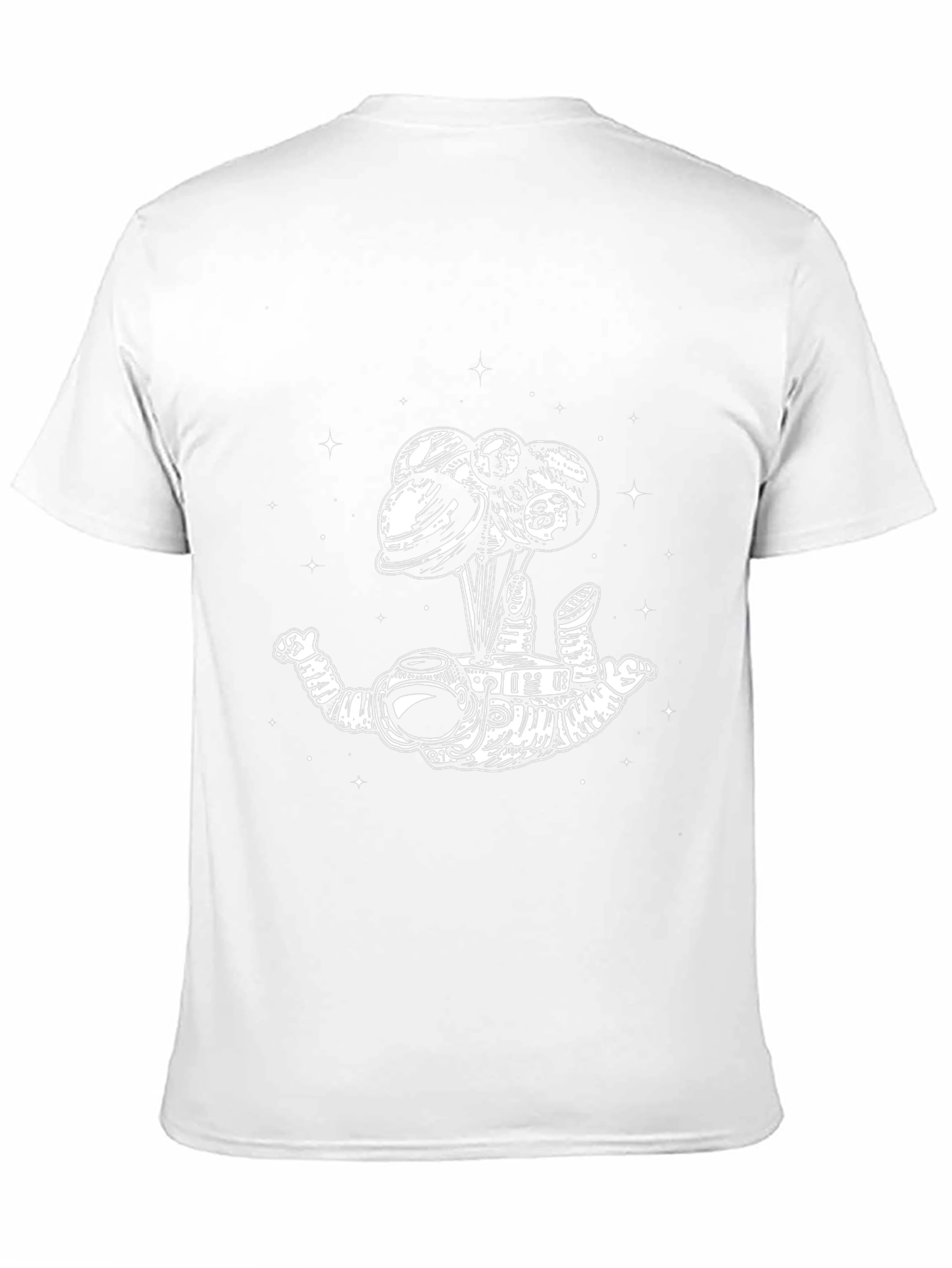 Astronaut Planets T-Shirt - Graphic Black Tee
