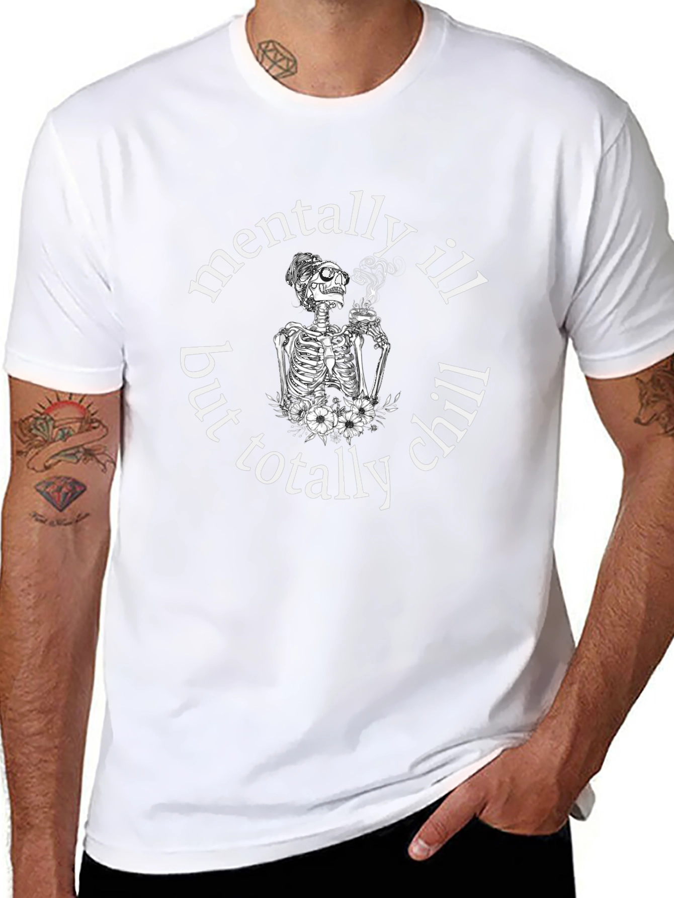 Mentally Ill but Totally Chill Graphic Tee