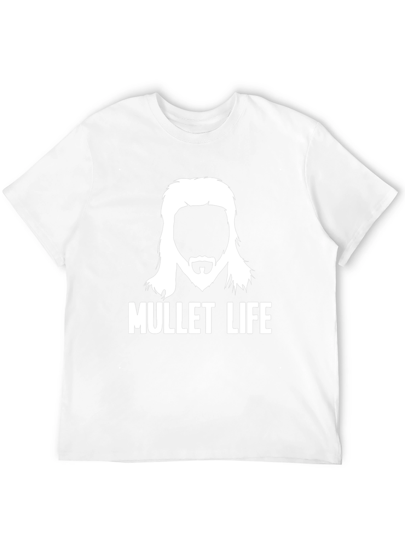 Mullet Life Graphic Tee - Retro Haircut Humor