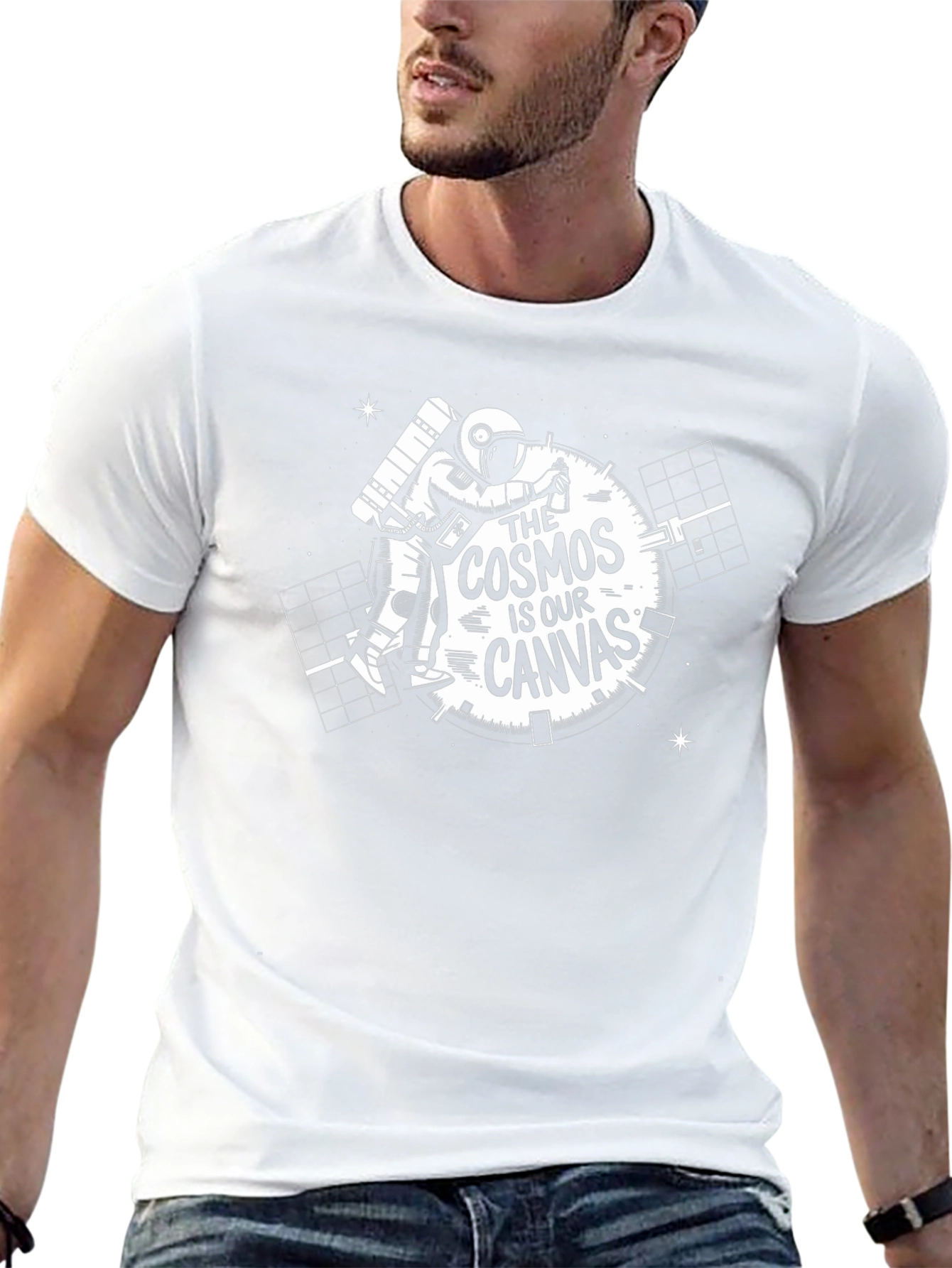Cosmos Canvas Black Graphic Tee