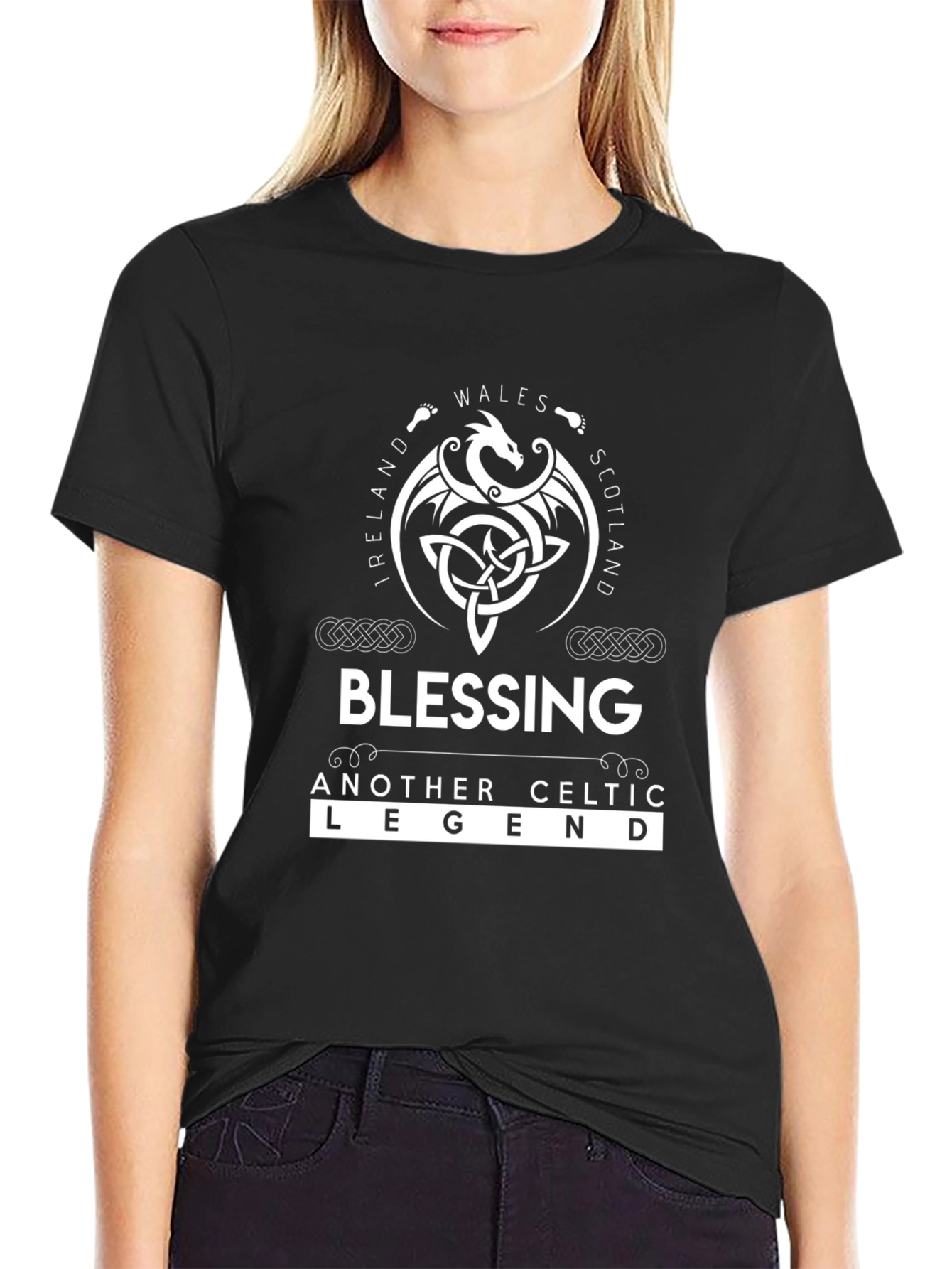 Blessing Celtic Legend Black T-Shirt