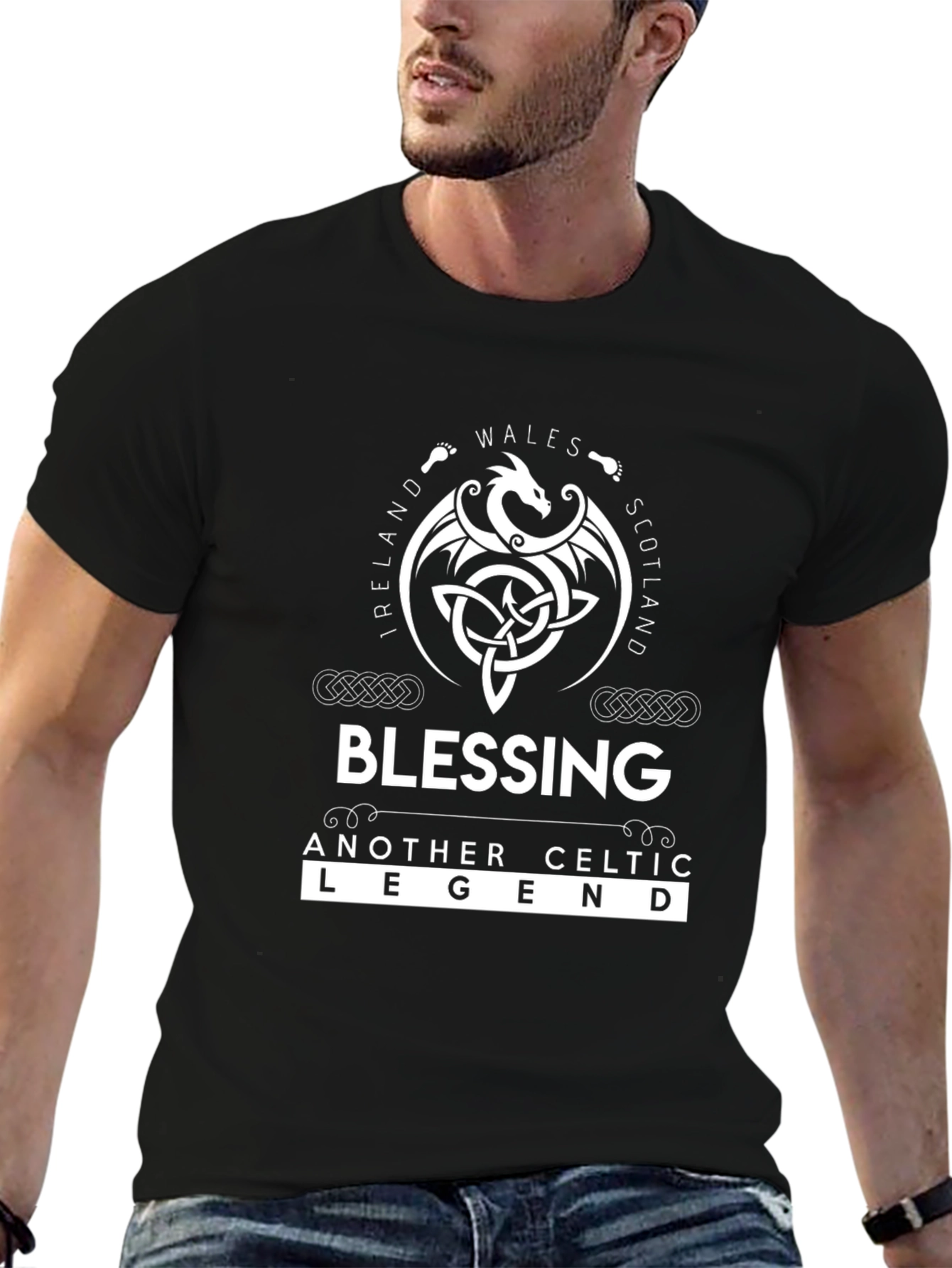 Blessing Celtic Legend Black T-Shirt