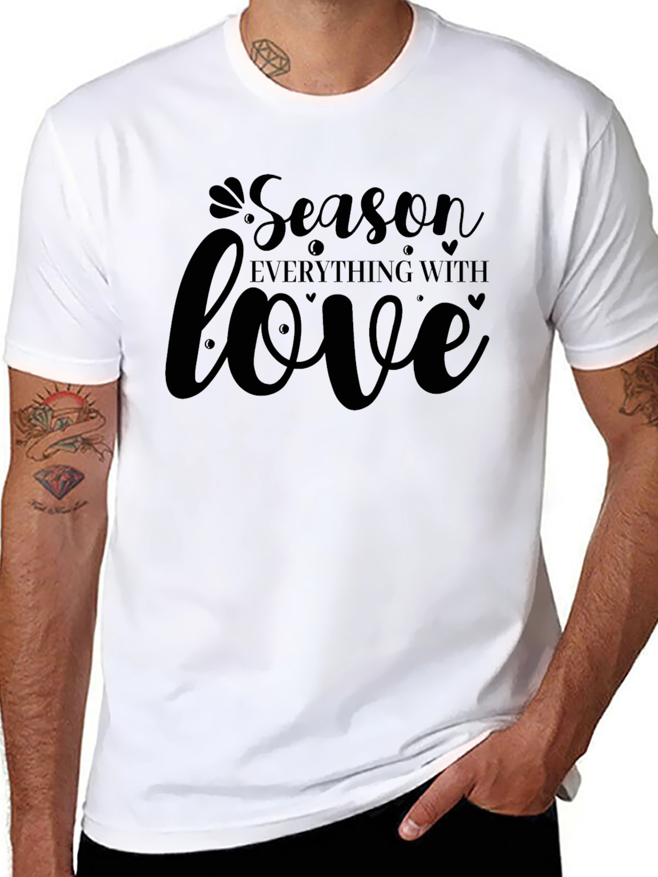 Season Everything With Love - Black T-Shirt