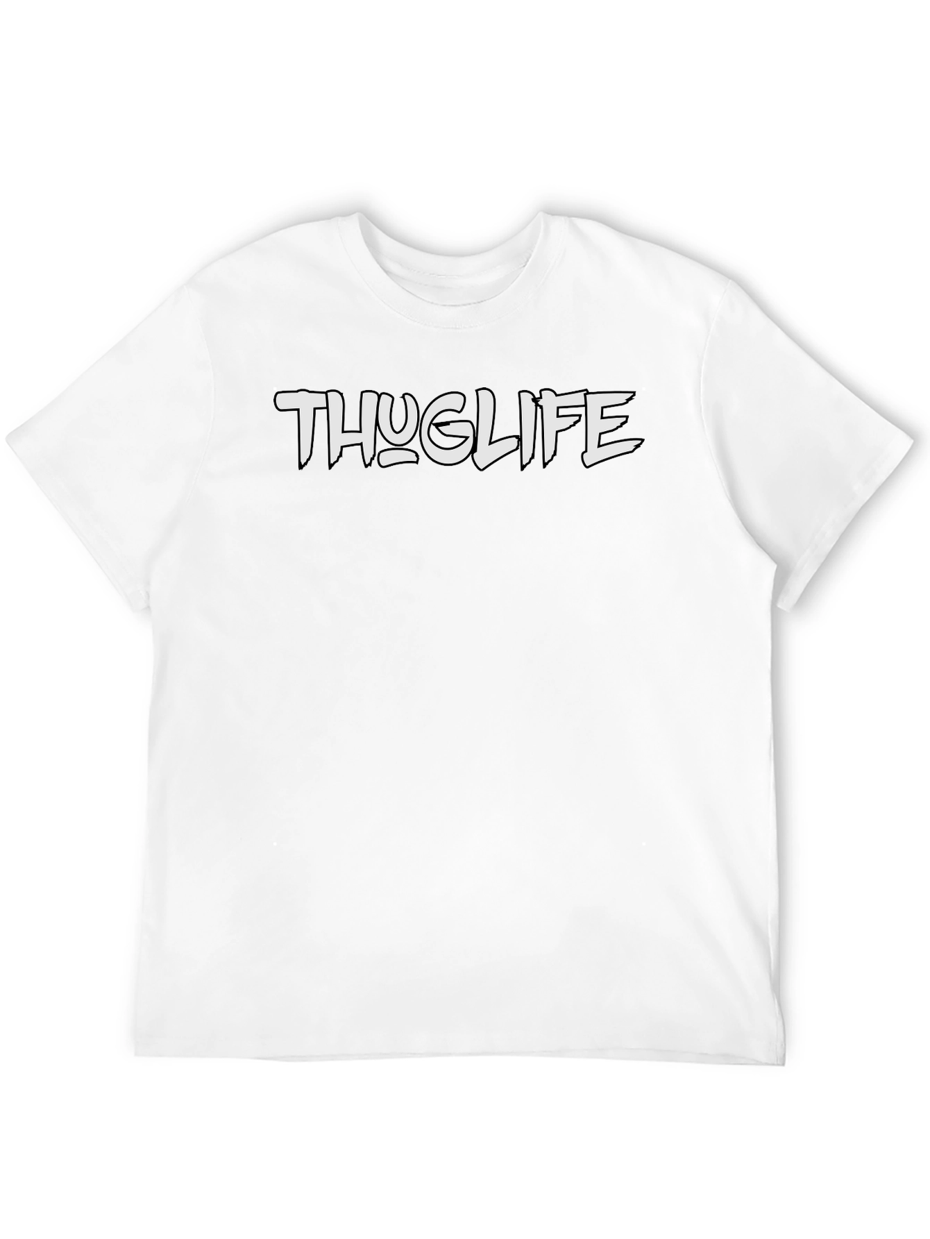 Thug Life Tee - Classic Black Graphic T-Shirt