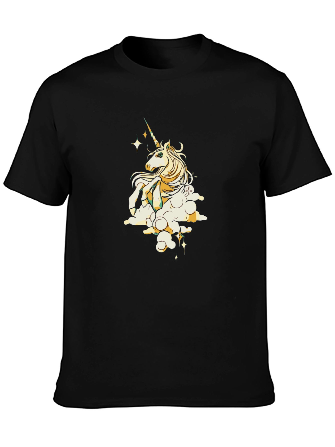 Unicorn Cloud T-Shirt - Black