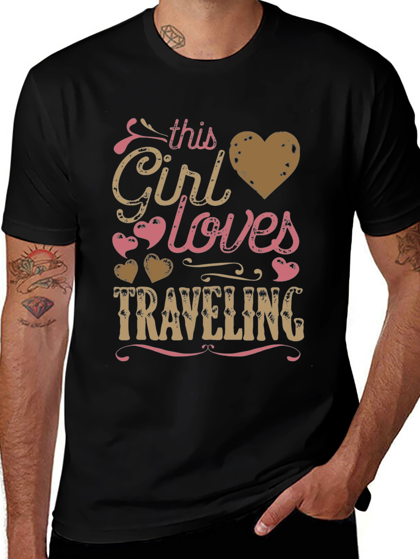 This Girl Loves Traveling Graphic Tee