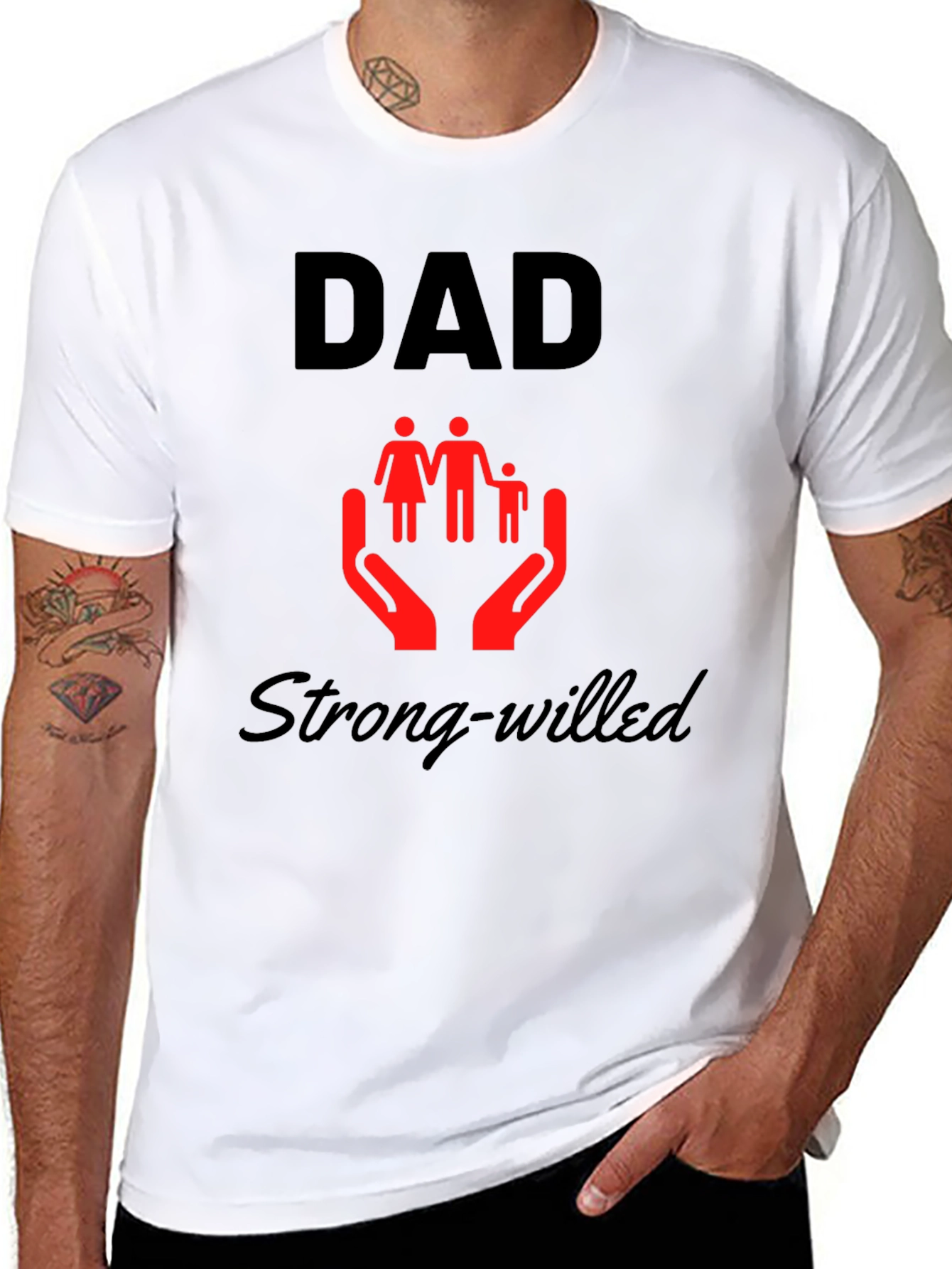 Dad Strong-Willed Graphic Tee