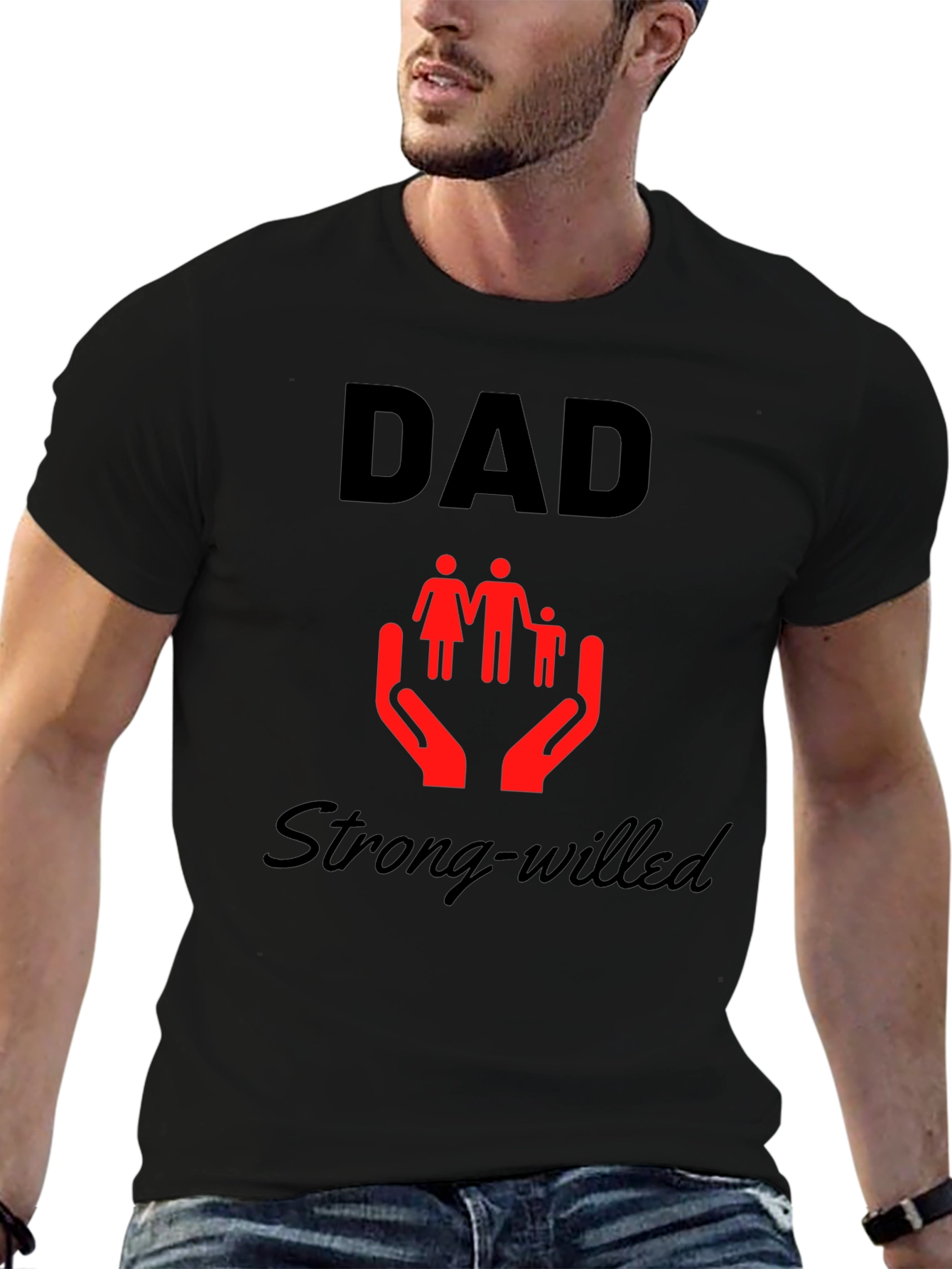 Dad Strong-Willed Graphic Tee