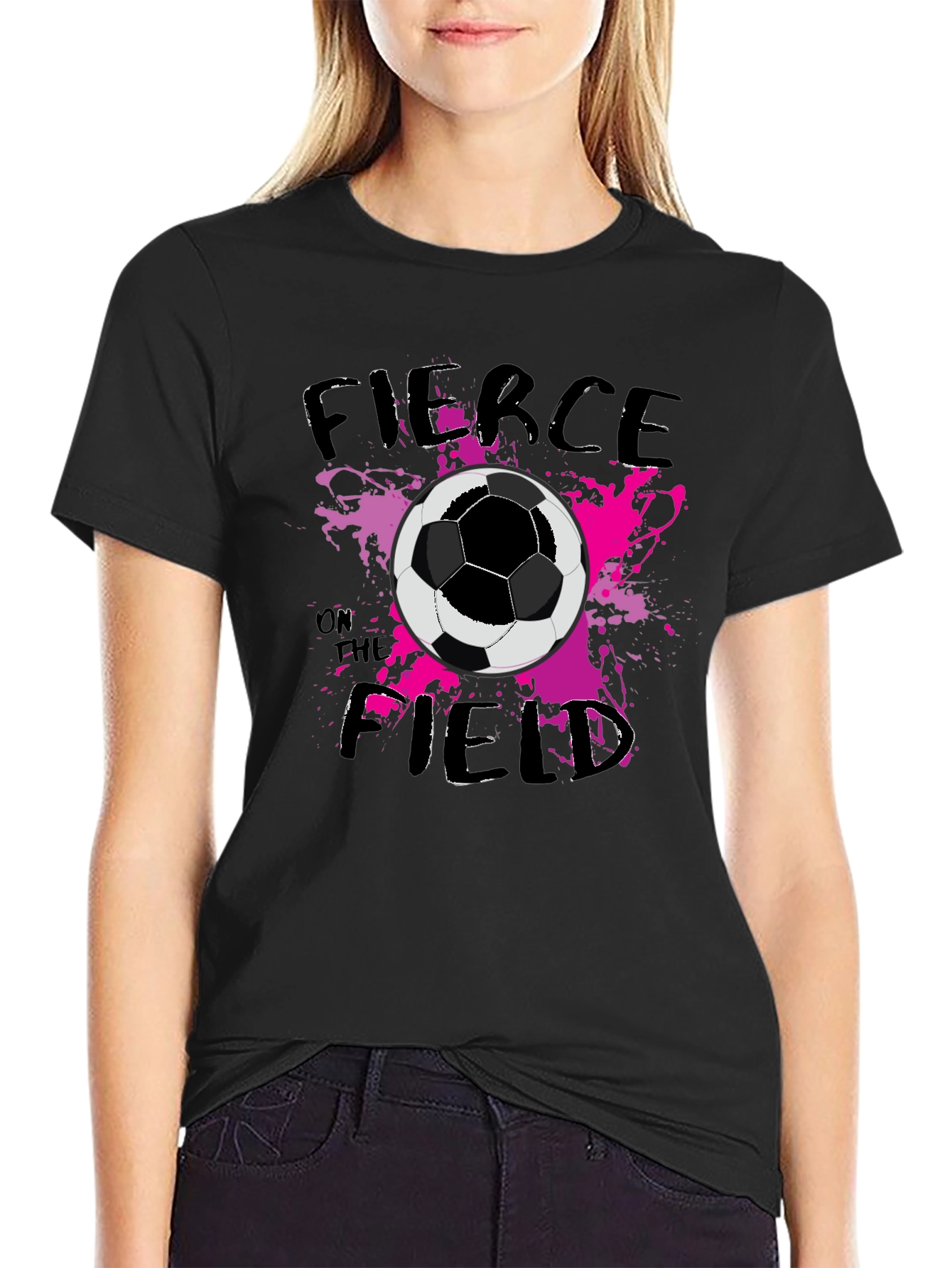 Fierce on the Field Soccer Graphic Tee