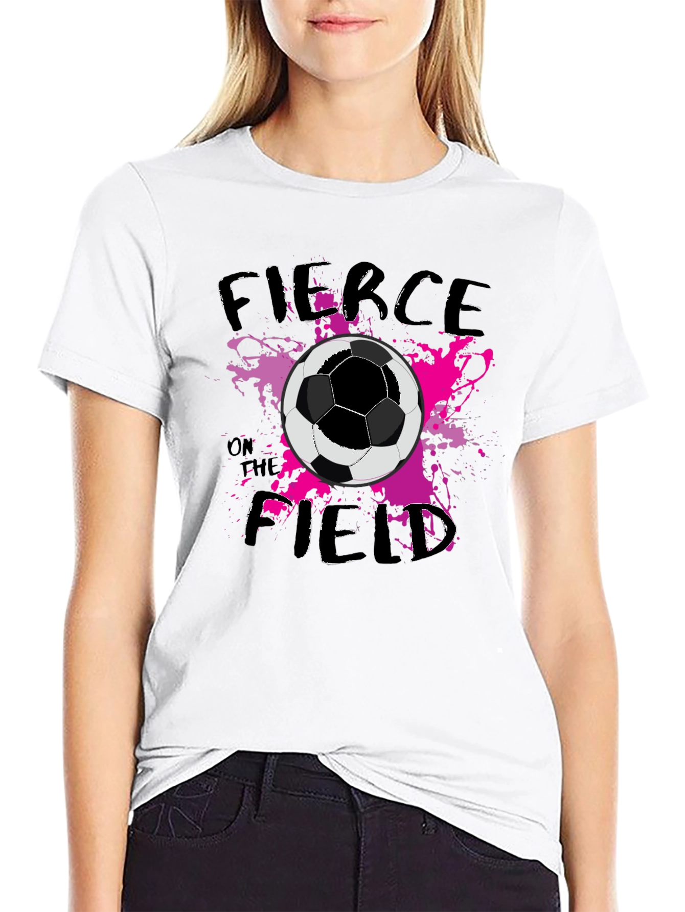 Fierce on the Field Soccer Graphic Tee