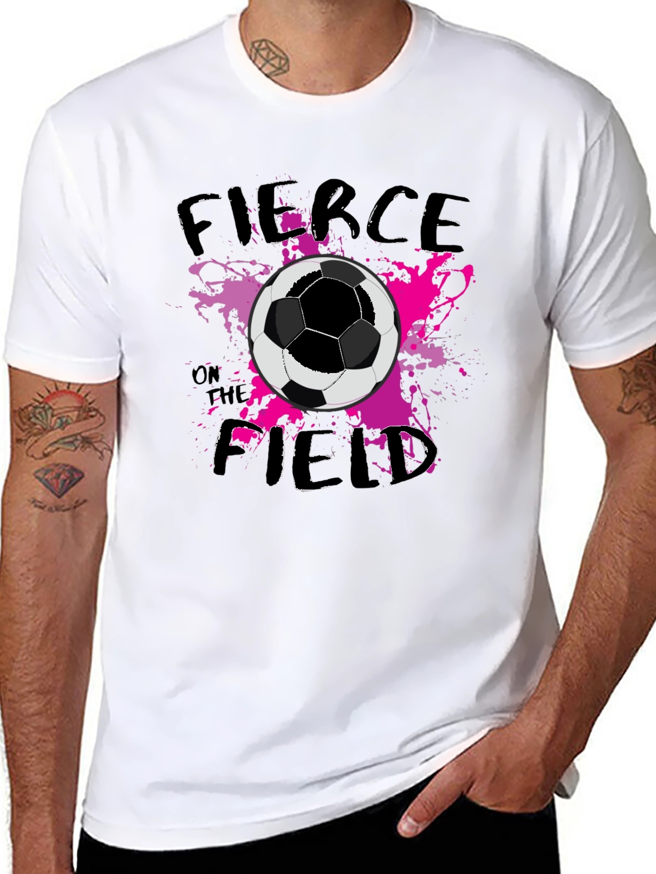 Fierce on the Field Soccer Graphic Tee