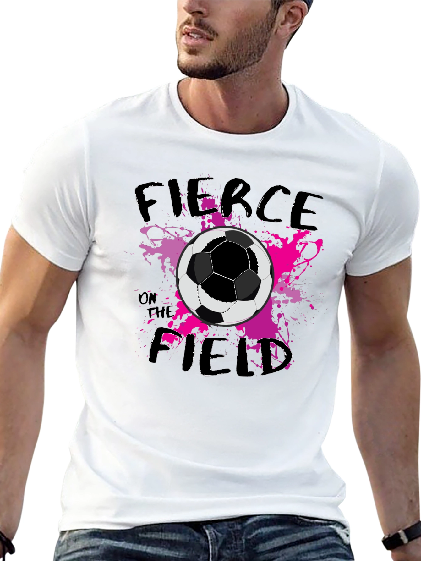 Fierce on the Field Soccer Graphic Tee