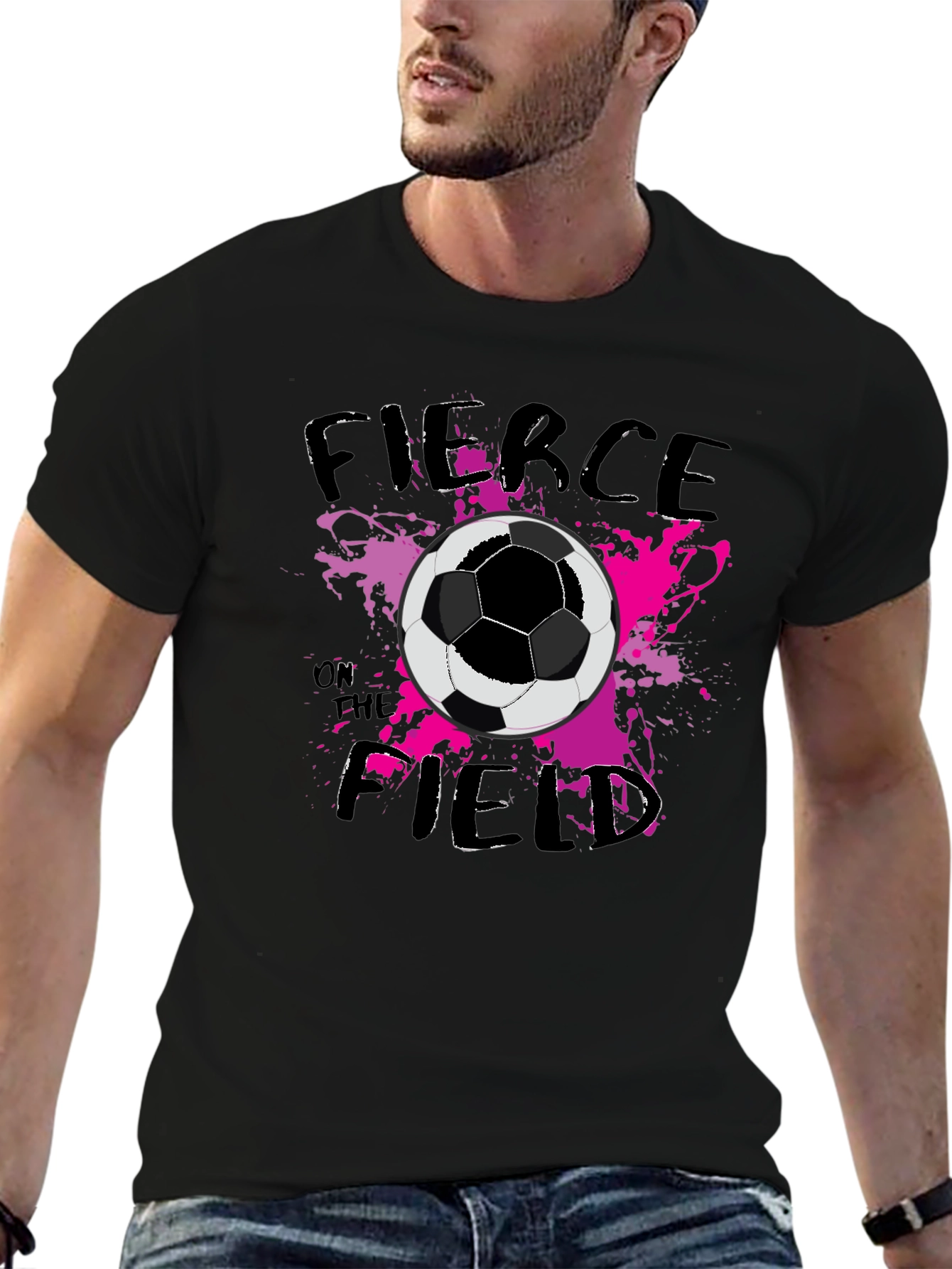 Fierce on the Field Soccer Graphic Tee