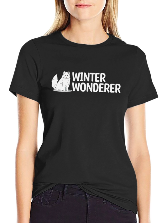 Winter Wonderer Graphic Tee - Arctic Fox T-Shirt