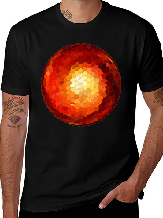 Geometric Orb Black T-Shirt