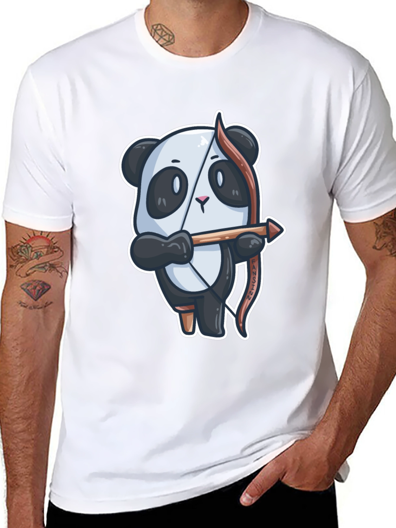 Archer Panda T-Shirt - Cute & Unique Design