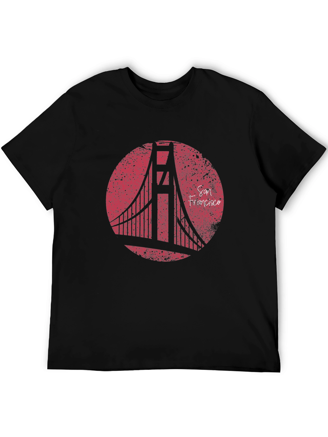 San Francisco Bridge Graphic T-Shirt - Black