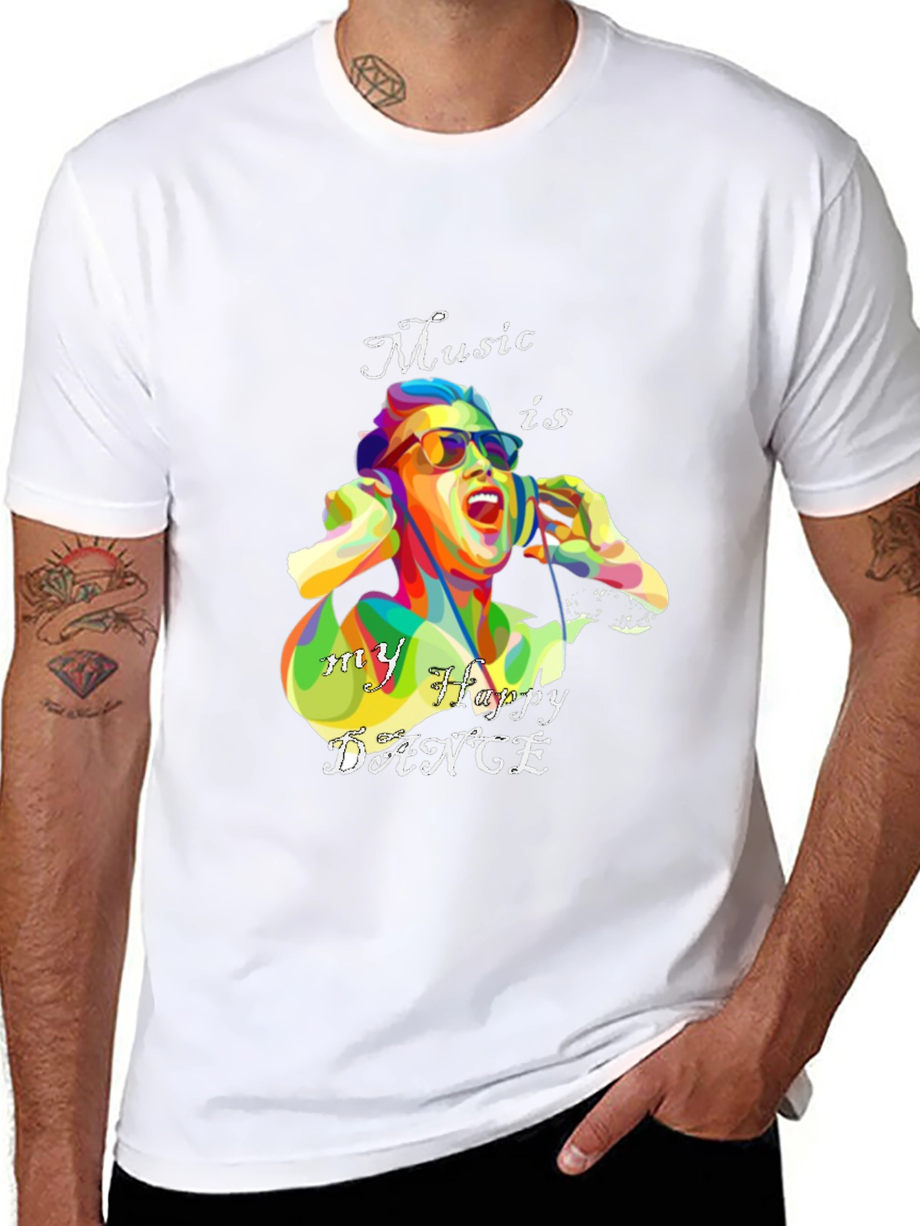 Music is My Happy Dance Graphic T-Shirt