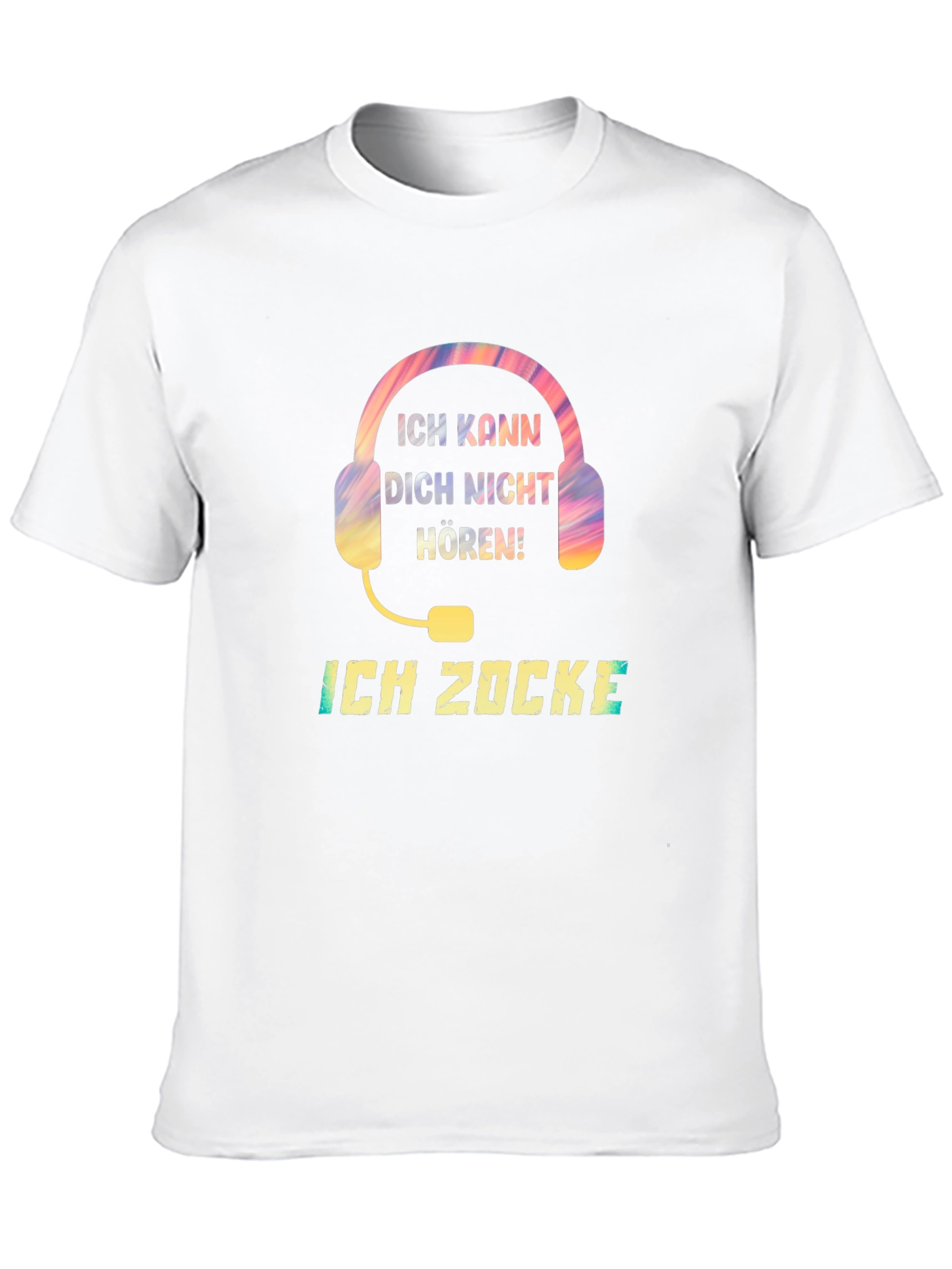 Ich Zocke T-Shirt - Gaming Headset Design