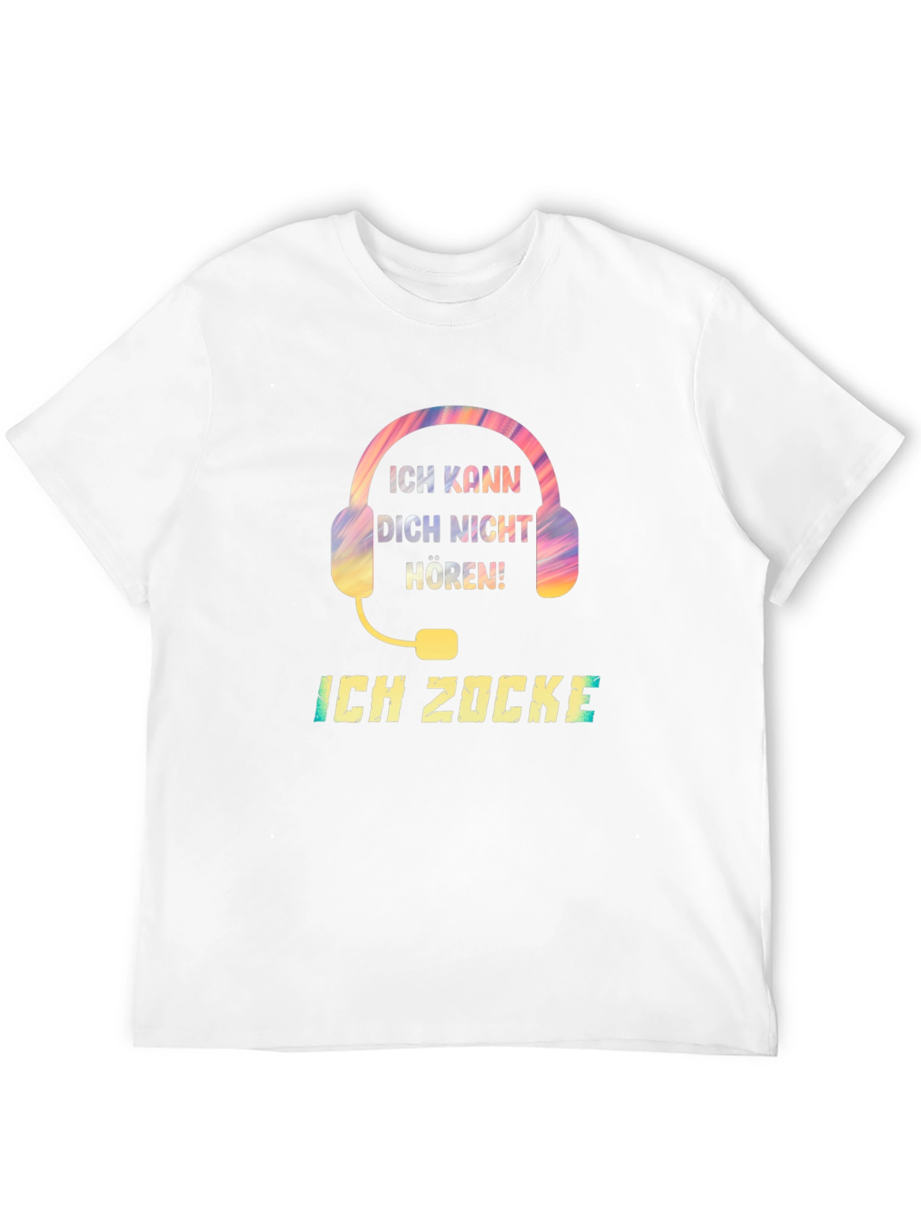Ich Zocke T-Shirt - Gaming Headset Design